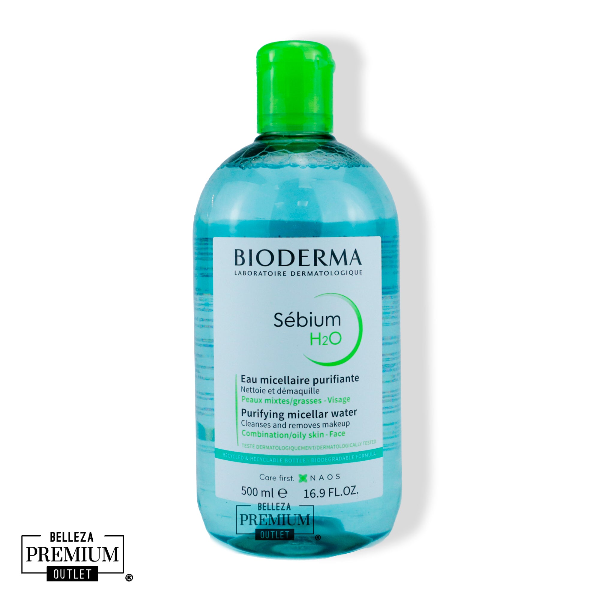 Bioderma Sébium H2O Agua Micelar Desmaquillante 500ml – Limpieza y Equilibrio para Piel Mixta a Grasa