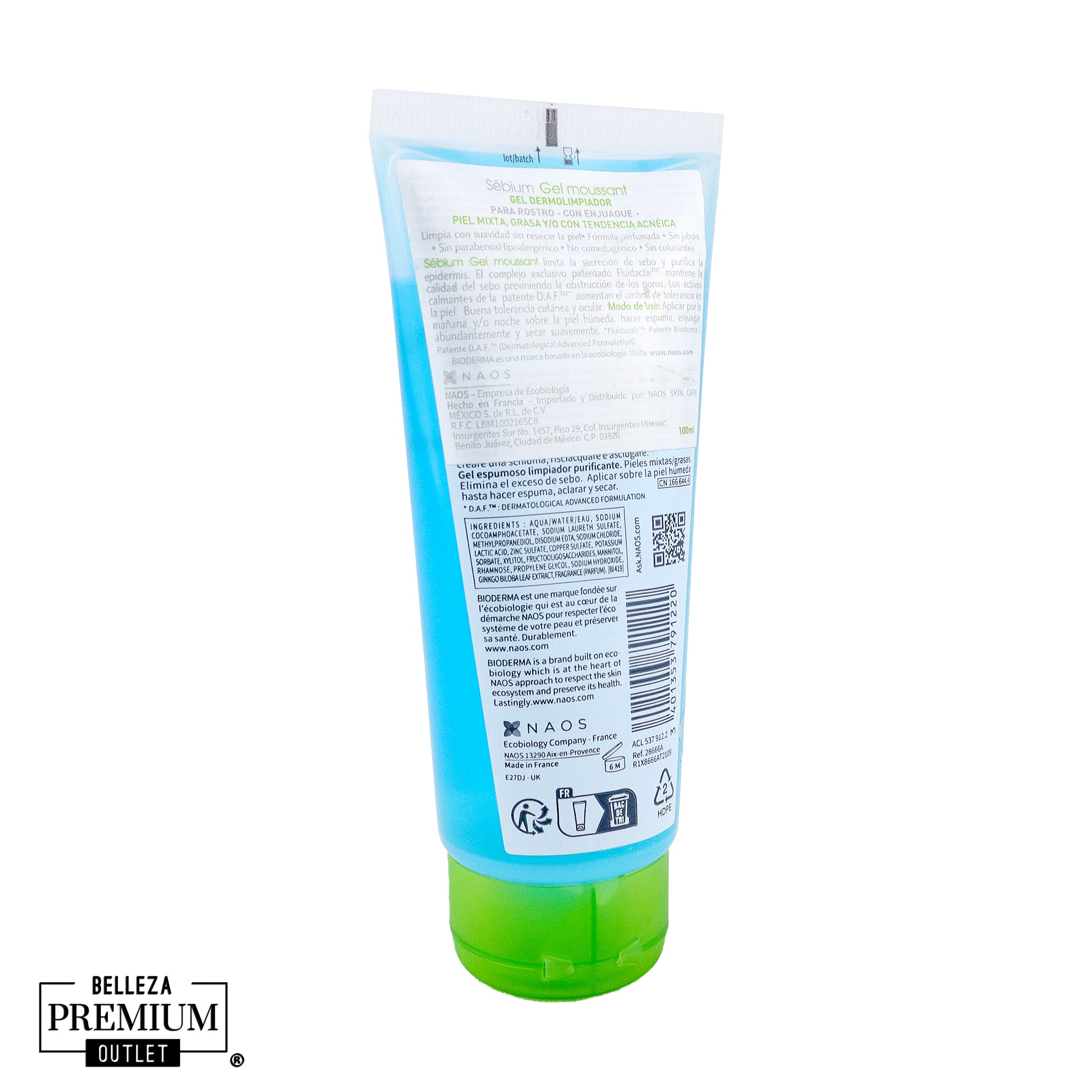 Bioderma Sébium Gel Moussant 100ml – Gel Limpiador Purificante para Piel Mixta a Grasa