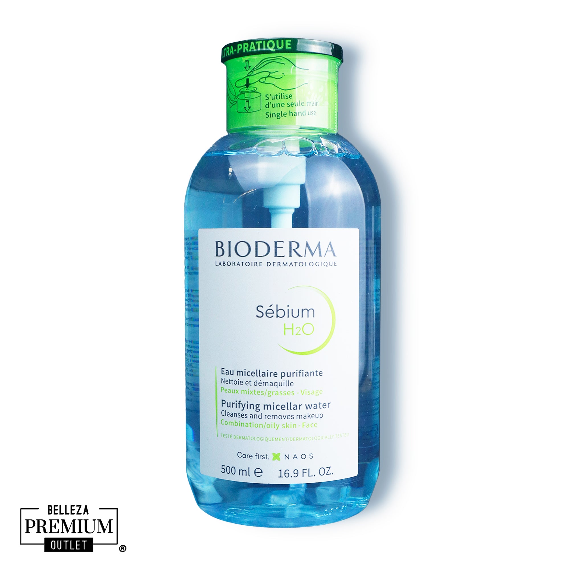 Bioderma Sébium H2O – Limpieza Profunda, Control del Brillo y Pureza para Piel Grasa