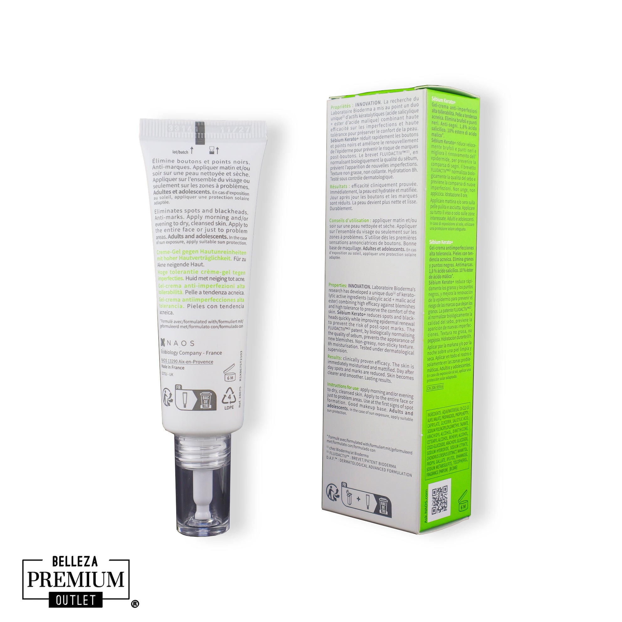 Bioderma Sébium Kerato+ 30ml – Sérum Renovador para Piel con Imperfecciones y Textura Irregular