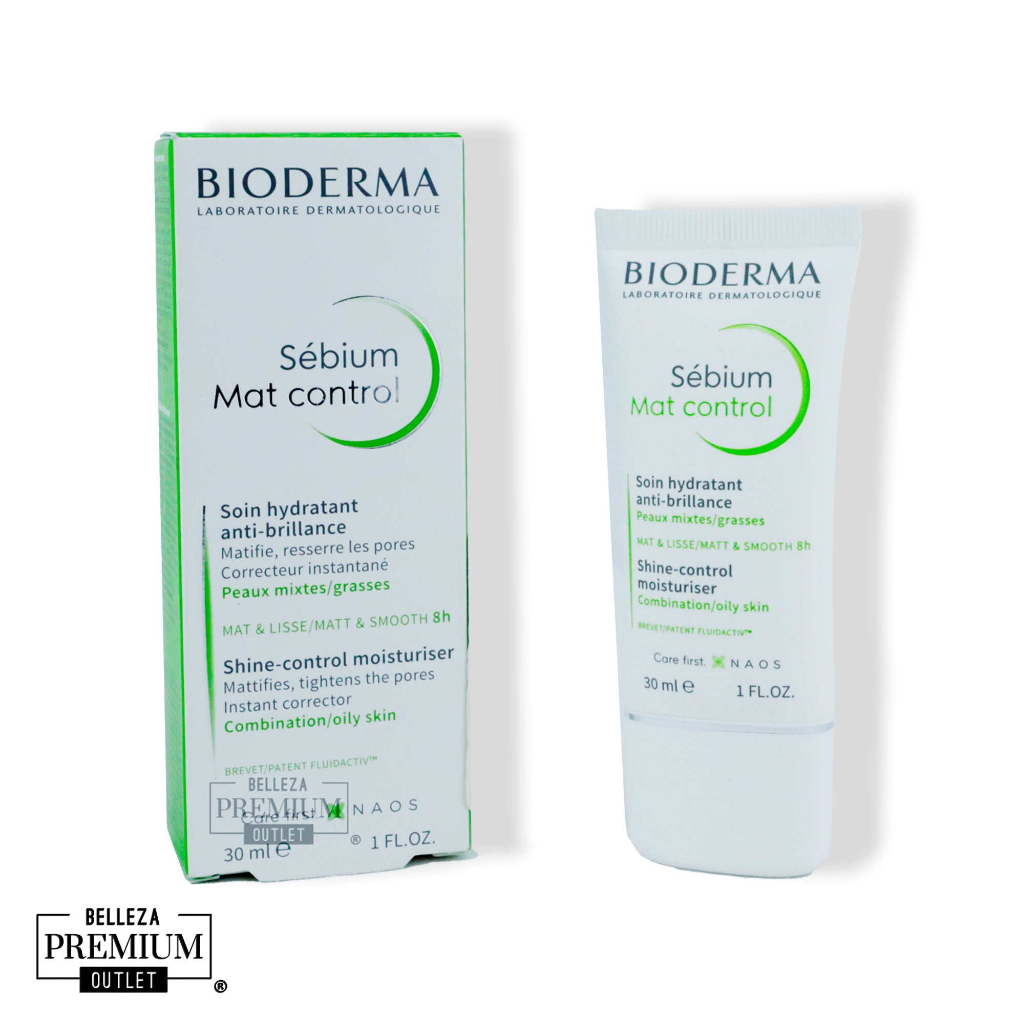 Bioderma Sébium Mat Control 30ml – Crema Reguladora de Brillo para Piel Mixta y Grasa