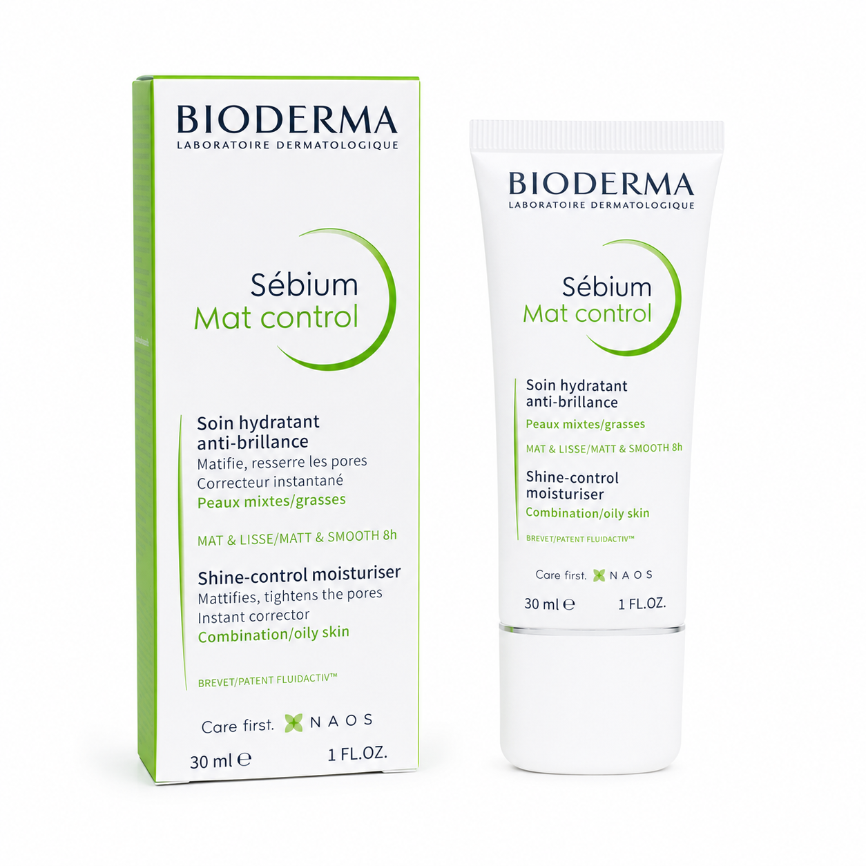 Bioderma Sébium Mat Control 30ml – Crema Reguladora de Brillo para Piel Mixta y Grasa