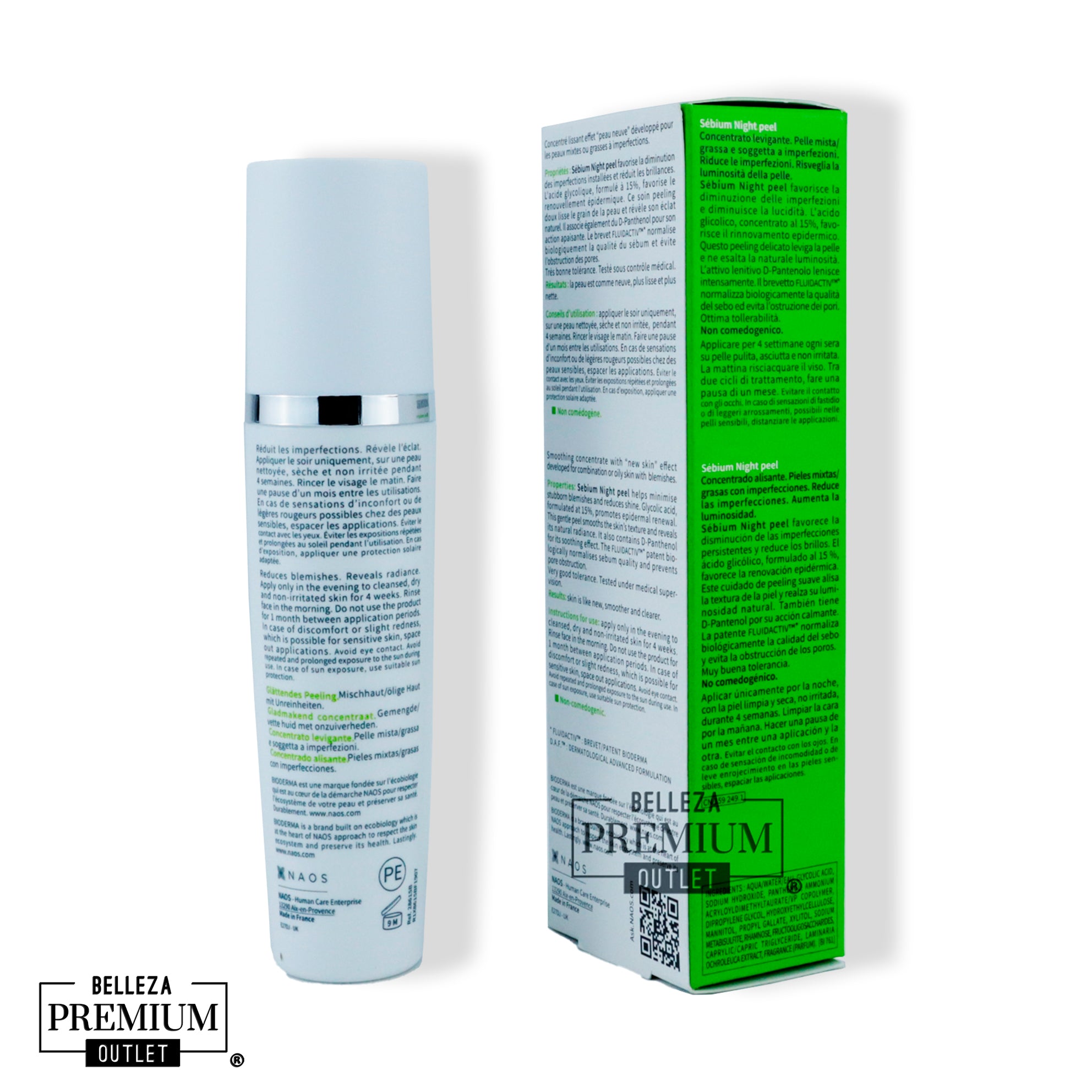 Bioderma Sébium Night Peel 40ml – Exfoliante Nocturno para Piel Mixta y Grasa