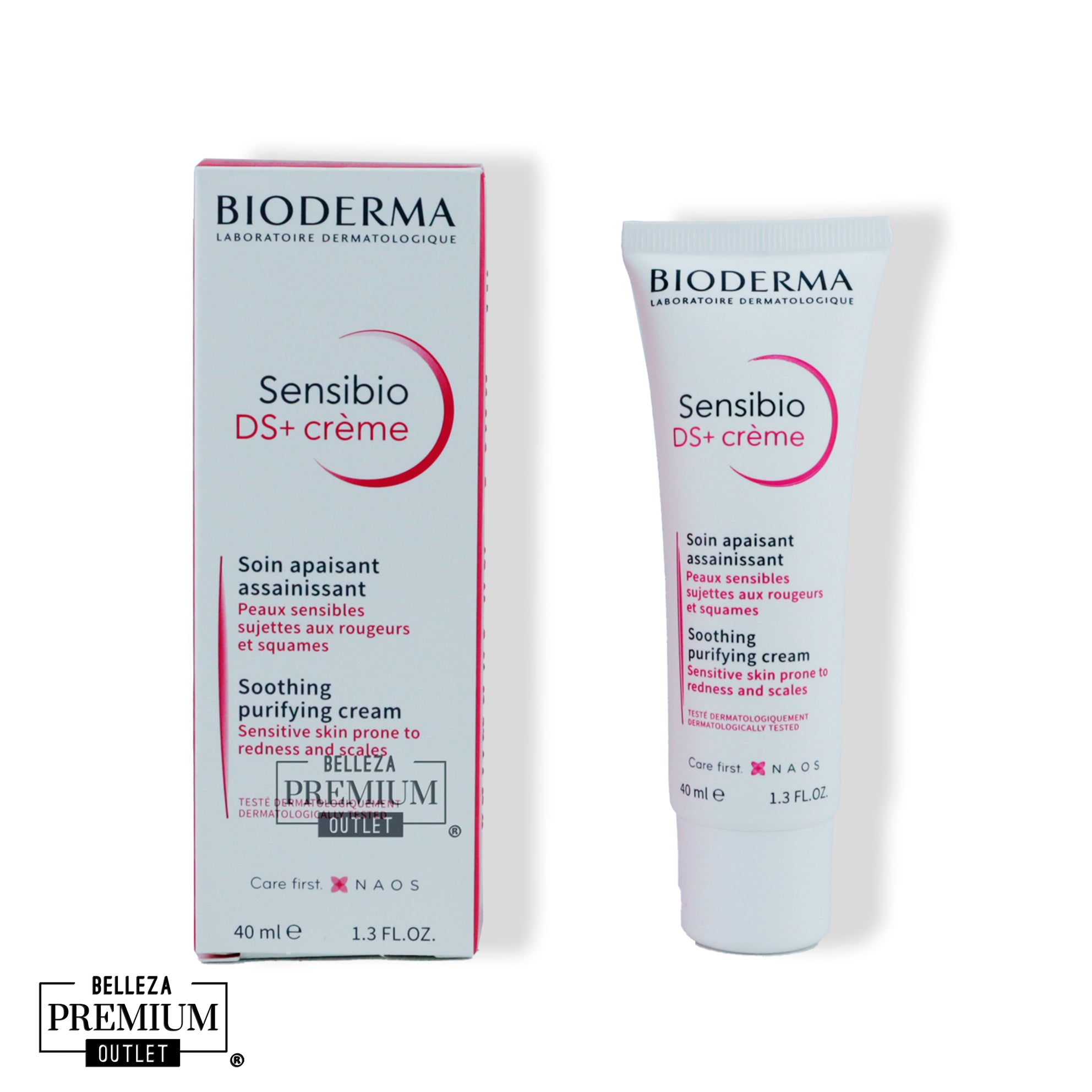 Bioderma Sensibio DS+ Crema Purificante 40ml – Cuidado Calmante para Piel Sensible con Enrojecimiento y Descamación