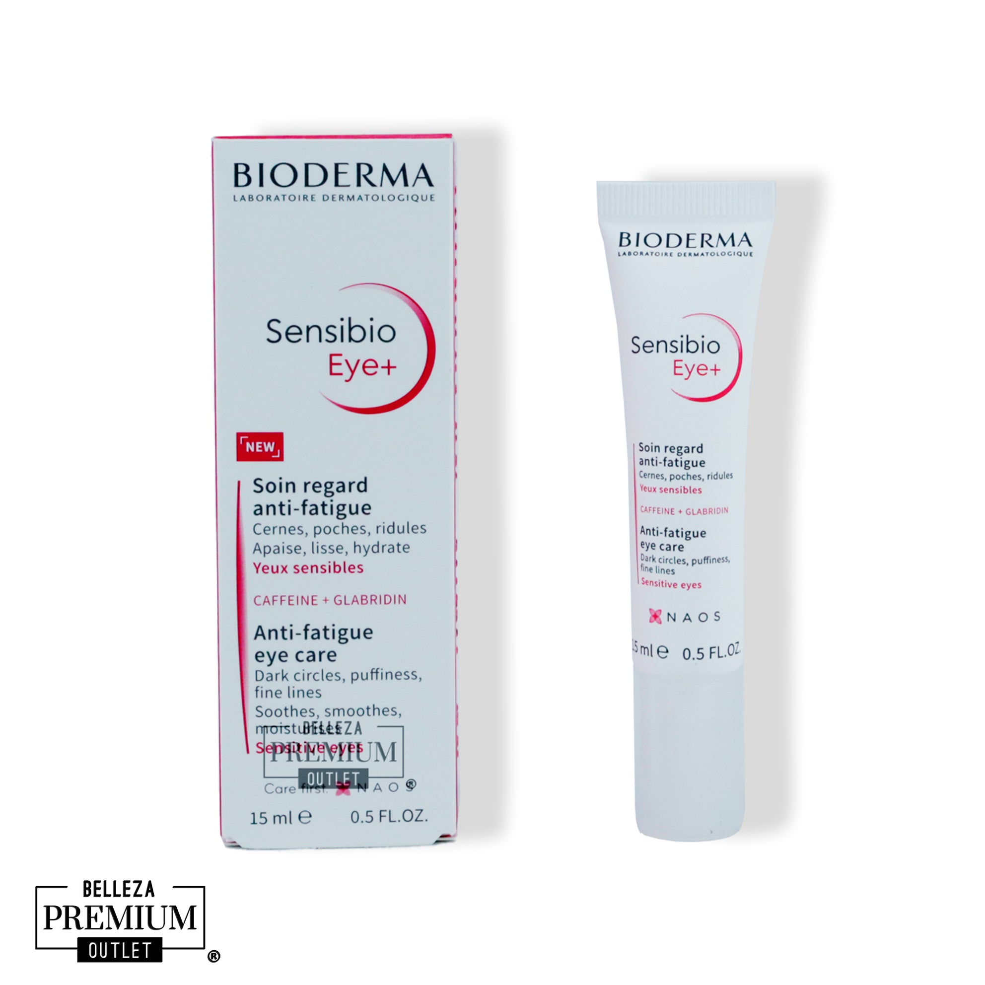 Bioderma Sensibio Eye Contour Gel Cream 15ml – Gel Crema Calmante para Bolsas, Hinchazón y Líneas de Expresión