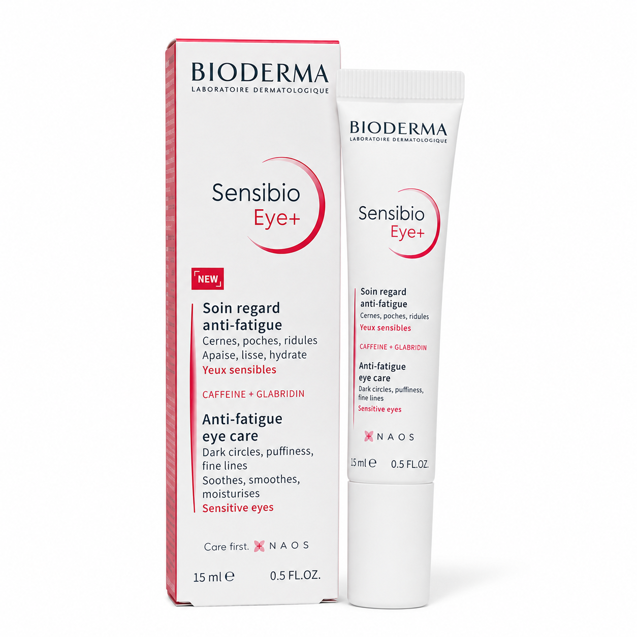 Bioderma Sensibio Eye Contour Gel Cream 15ml – Gel Crema Calmante para Bolsas, Hinchazón y Líneas de Expresión
