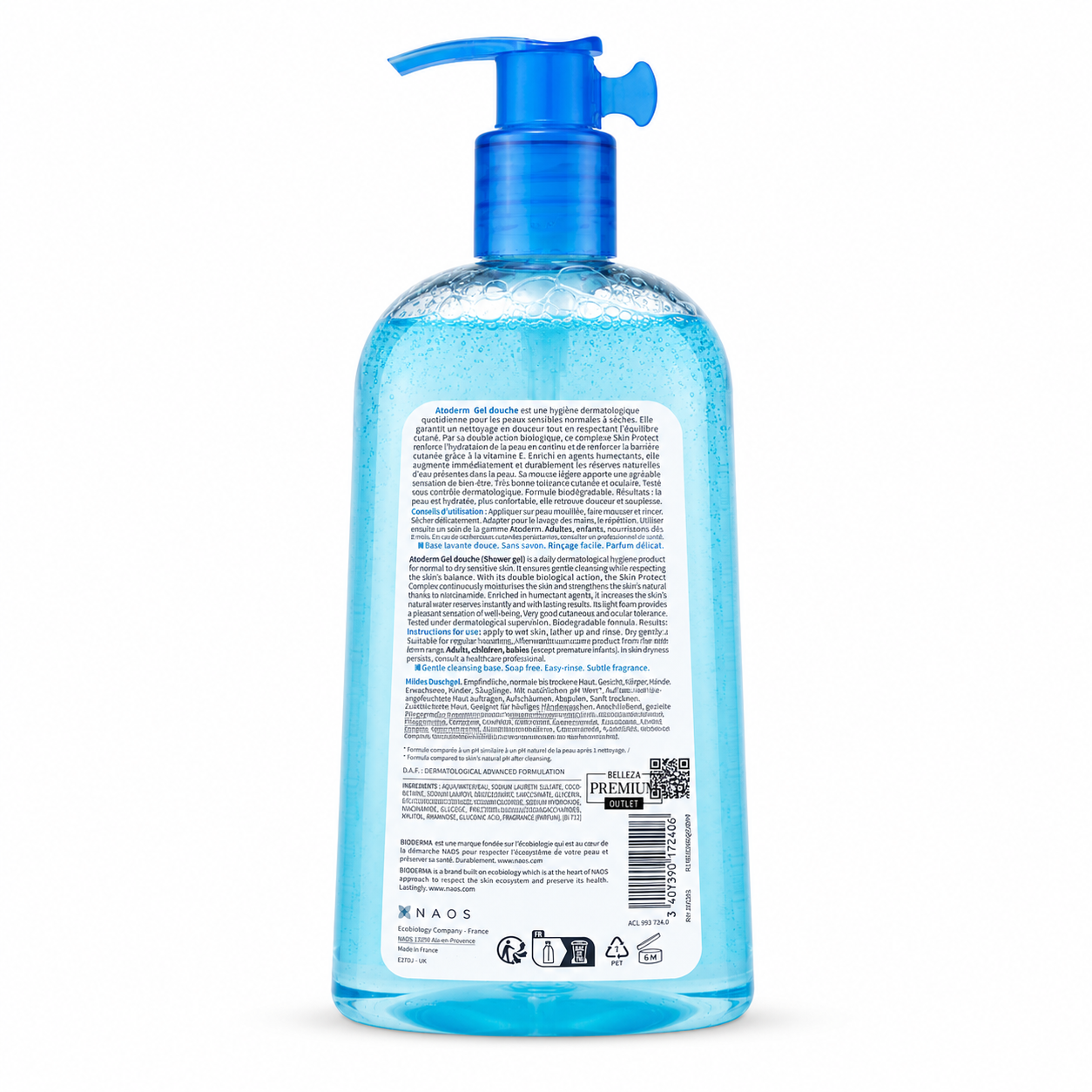 Bioderma Atoderm Gel Douche-Gel de ducha 500 ml piel sensibl