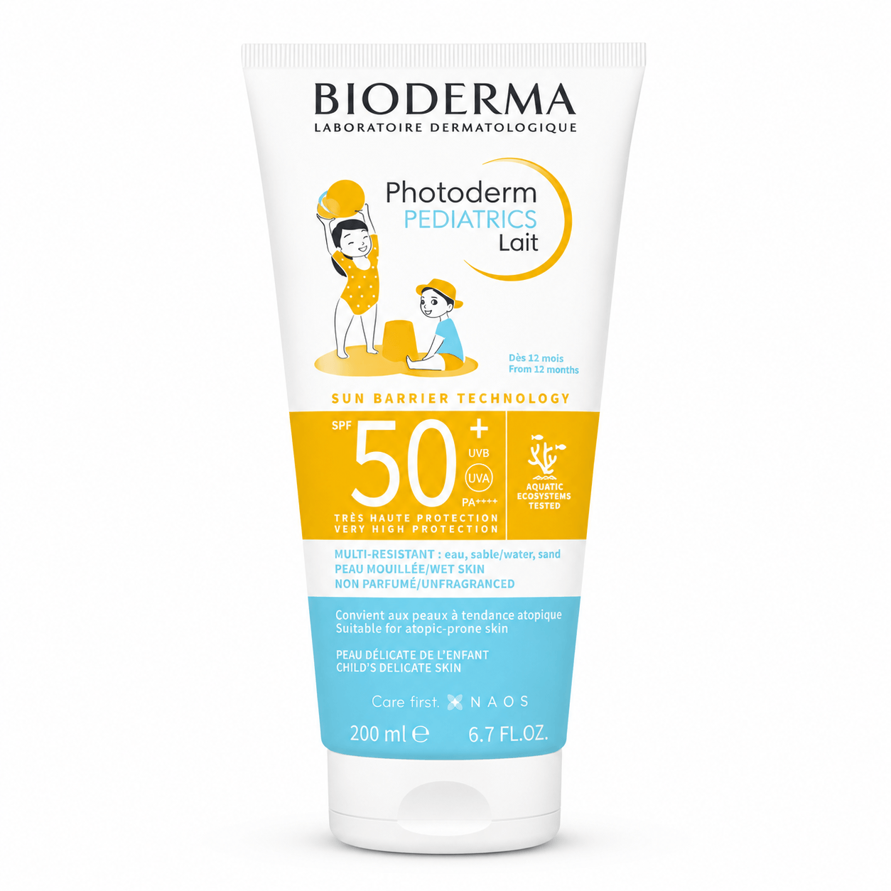 BIODERMA Photoderm Pedia Lait SPF50+ 200ml: Prestigioso Protector Solar para Piel Sensible de Niños