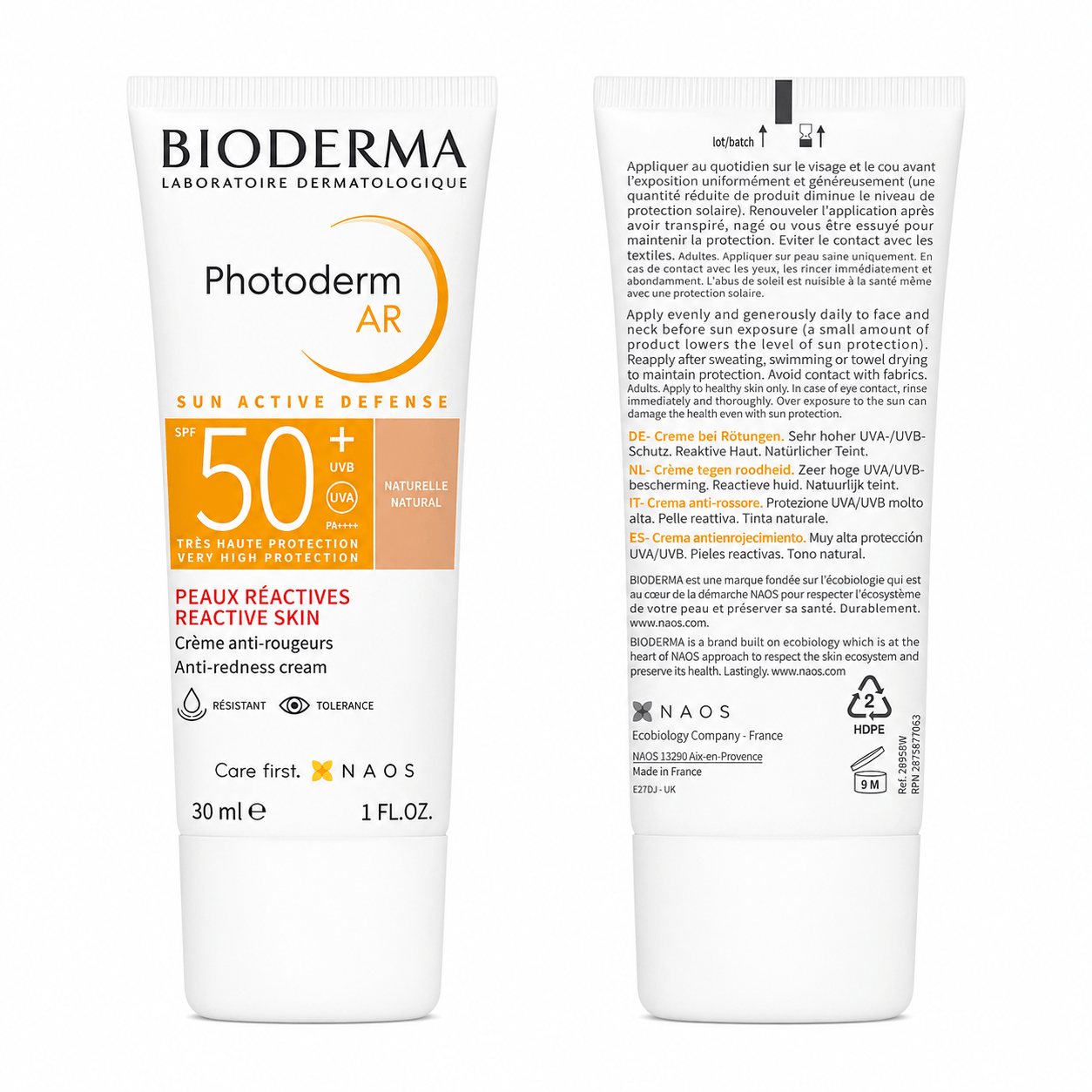 Bioderma Photoderm AR Natural SPF50 30ml – Protector Solar Anti-Rojeces con Tono Natural