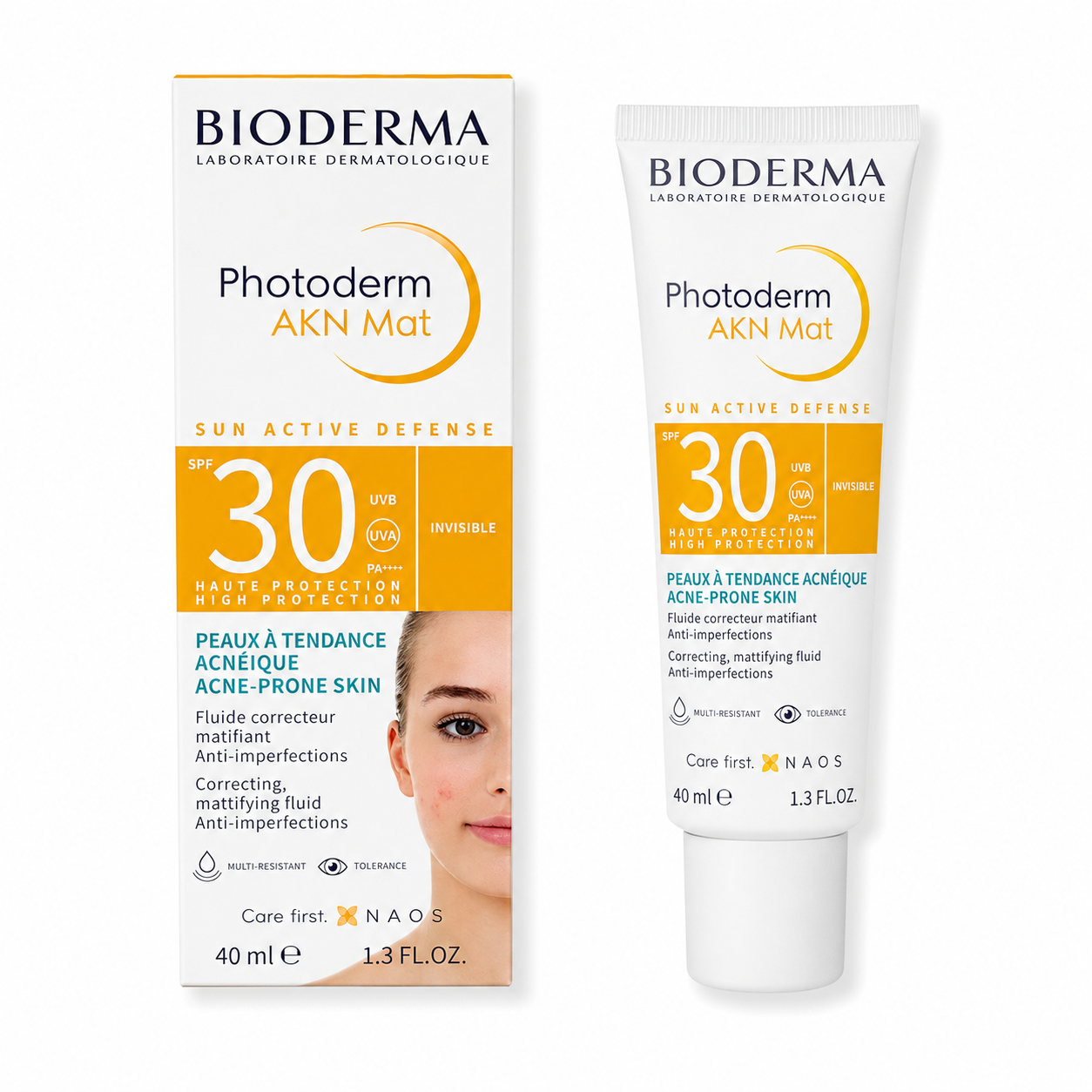 Bioderma Photoderm Akn Mat Crema SPF30 40ml – Protección Solar Matificante para Piel Mixta y Grasa