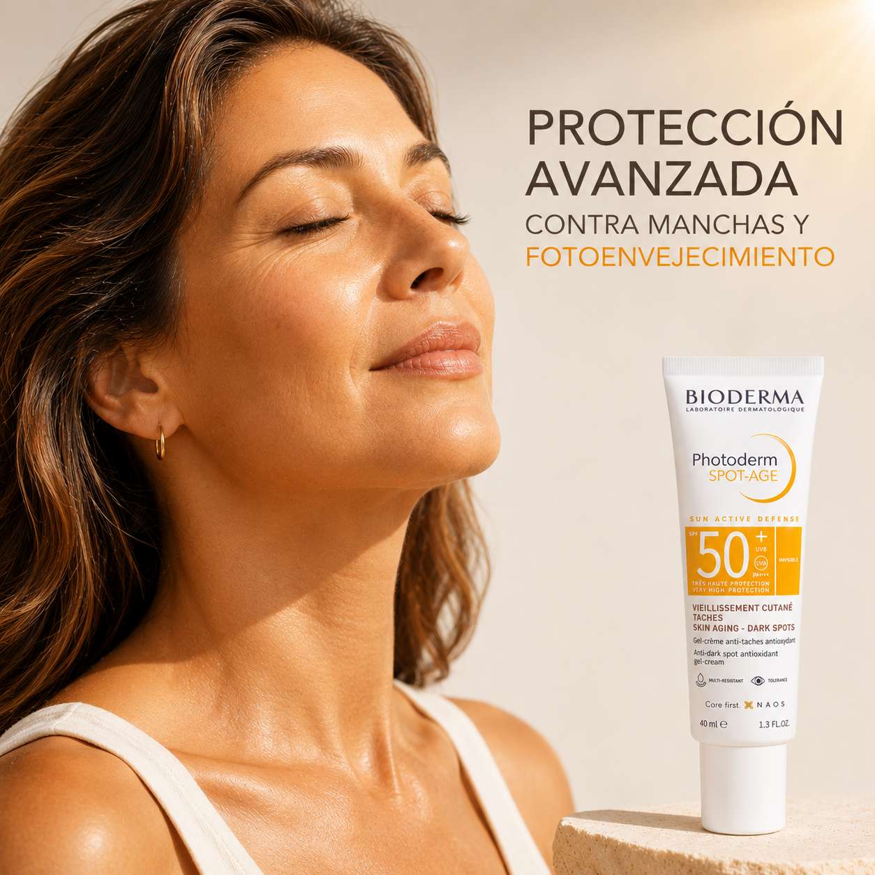 Bioderma Photoderm Spot-Age SPF50+ 40ml – Protección Solar Anti-Manchas y Anti-Edad