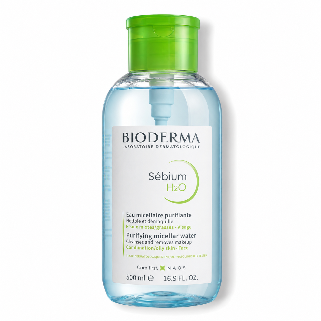 Bioderma Sébium H2O – Agua Micelar Piel Mixta a Grasa Bomba Inversa 500 ml