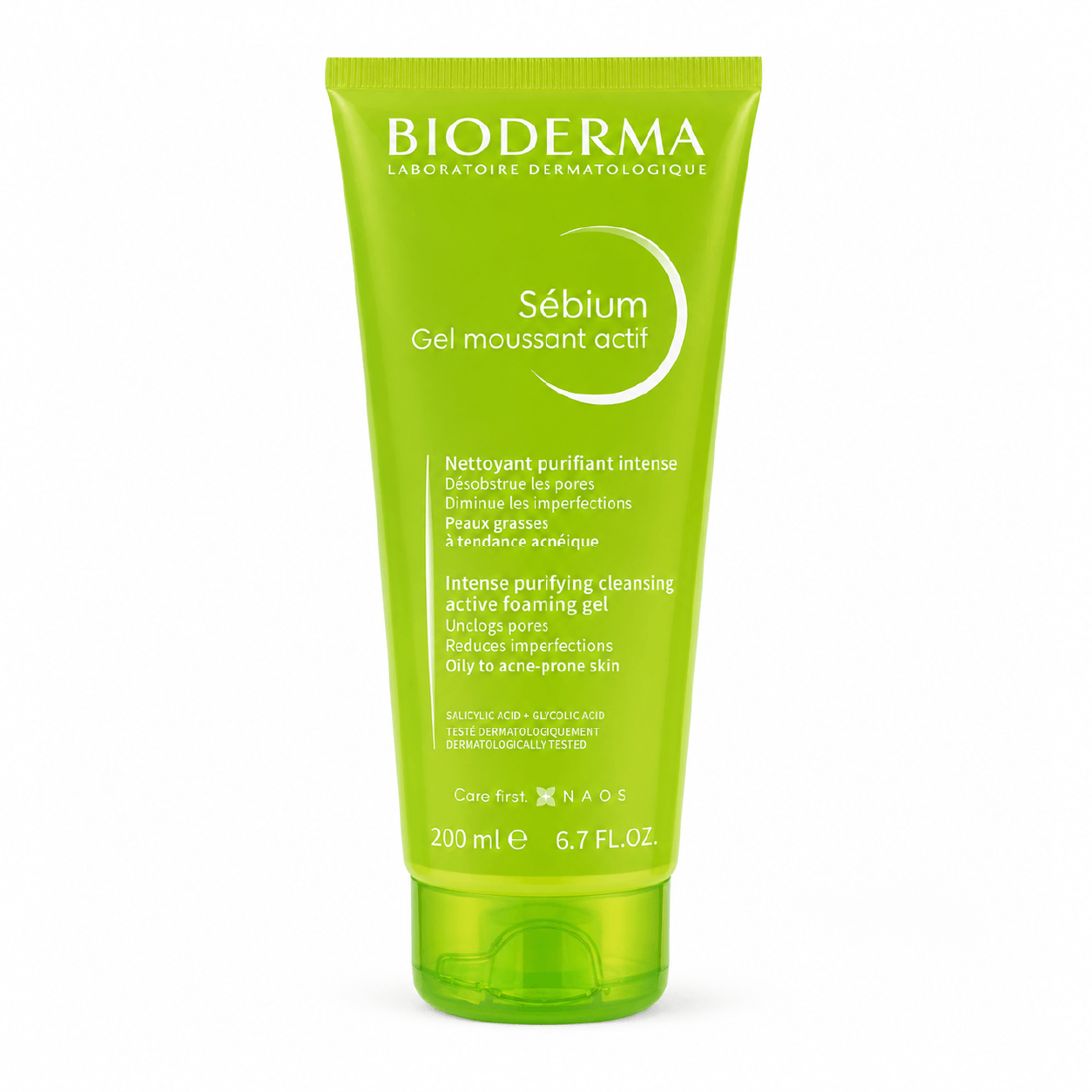 Bioderma Sébium Gel Moussant Actif 200ml – Gel Limpiador Purificante Intensivo