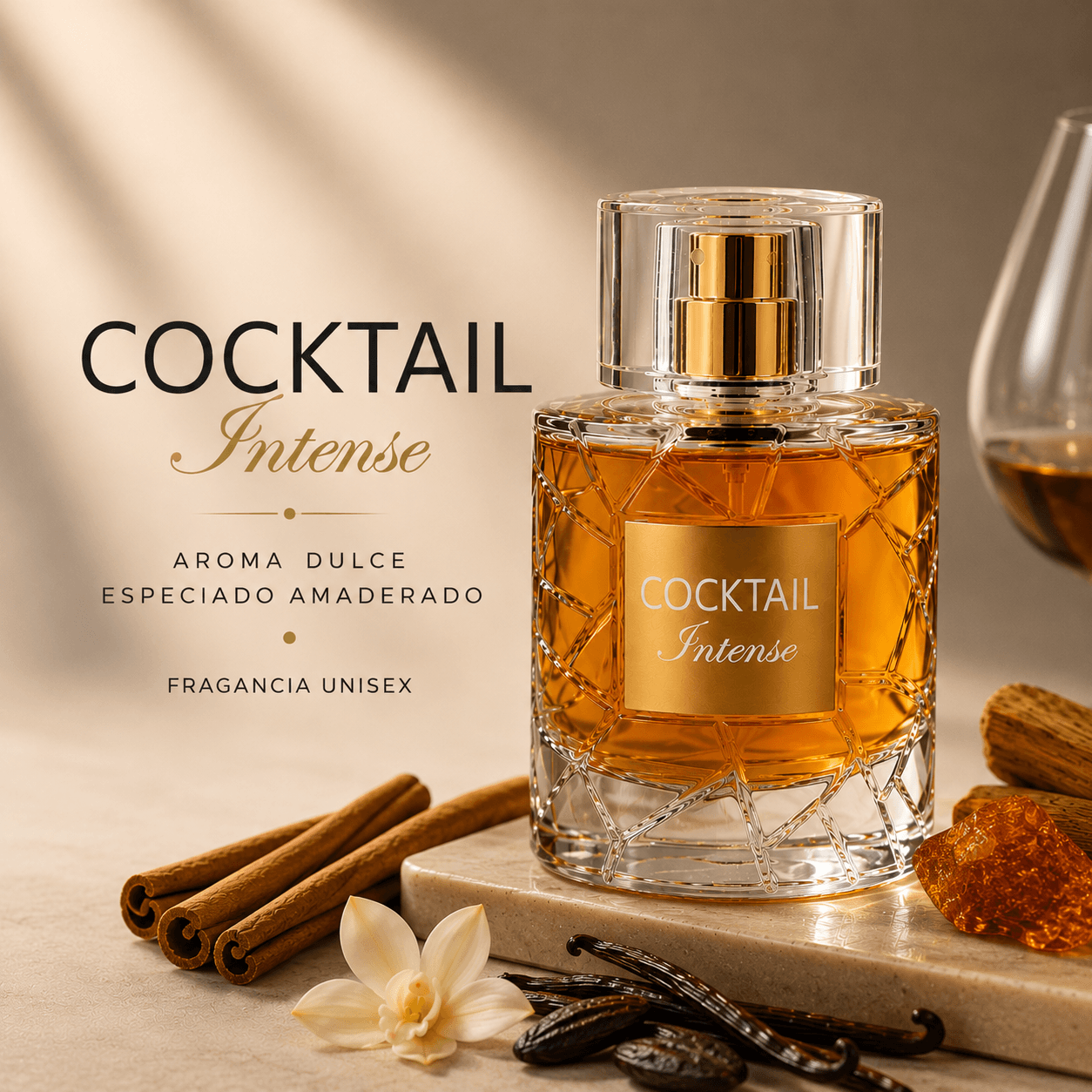 COCKTAIL INTENSE 100ml-Fragancia Unisex Dulce Amaderado