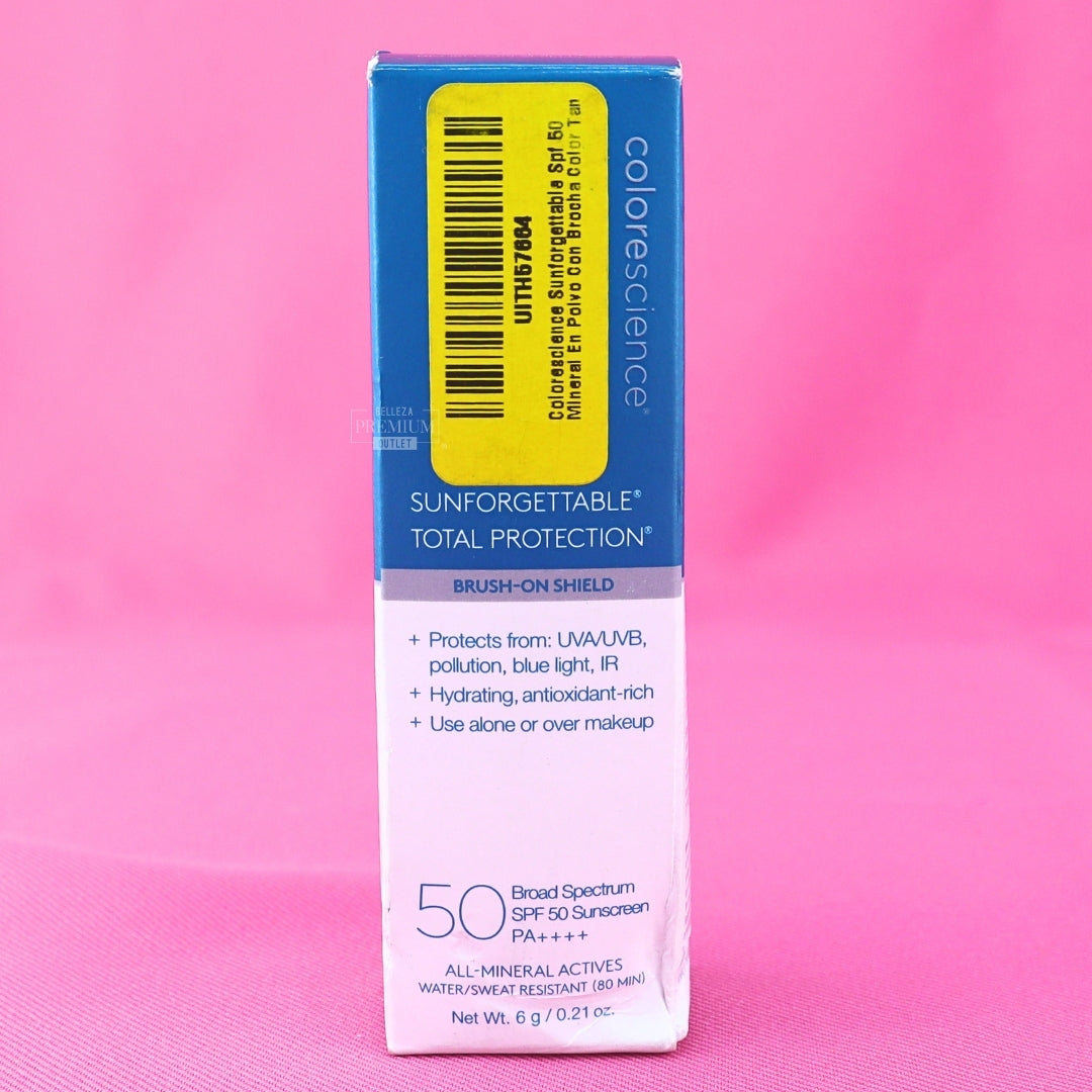 COLORESCIENCE BRUSHON TAN SPF 50 6G CAJA DAÑADA