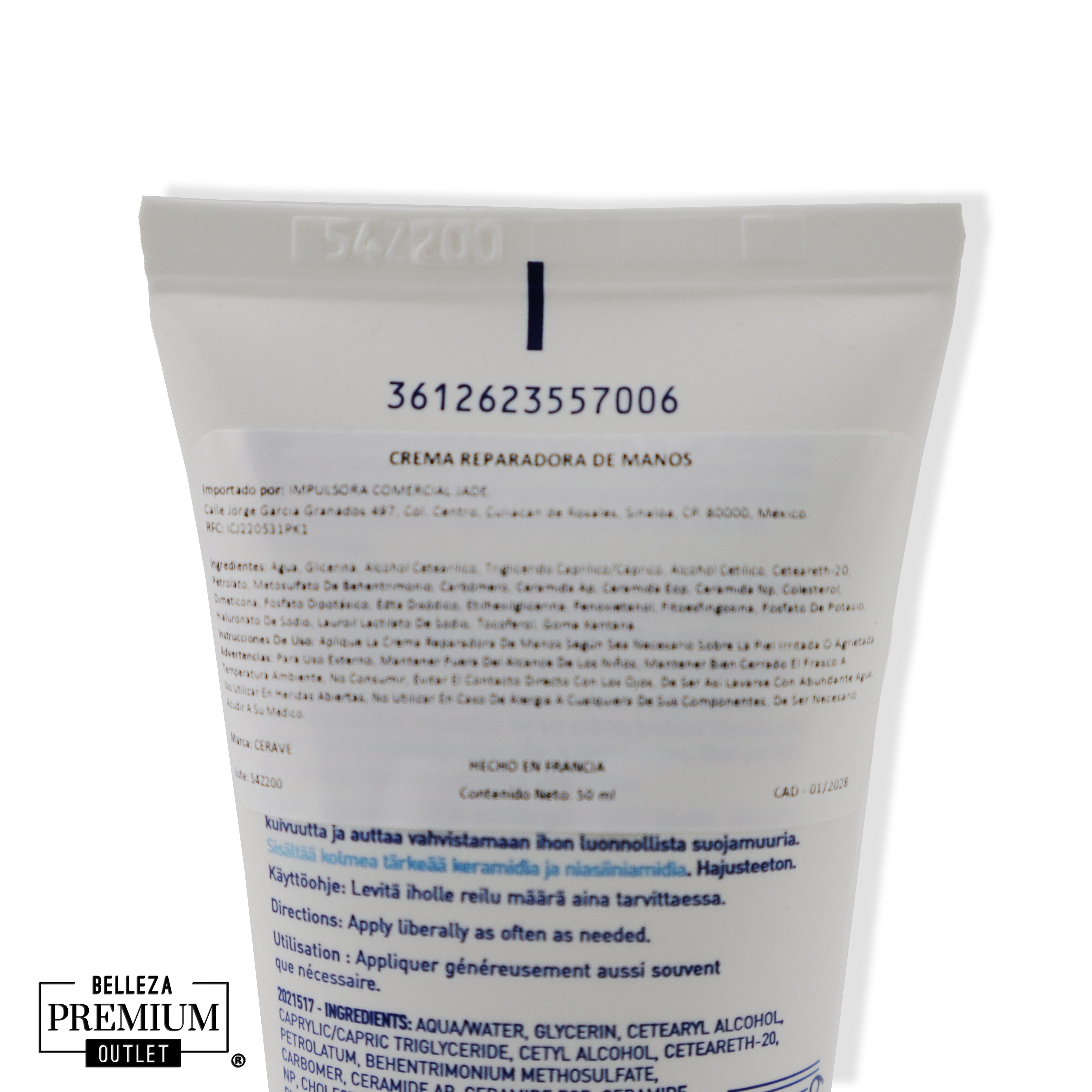CeraVe Crema de Manos Regeneradora – Hidratación intensa y reparación para manos secas y dañadas.