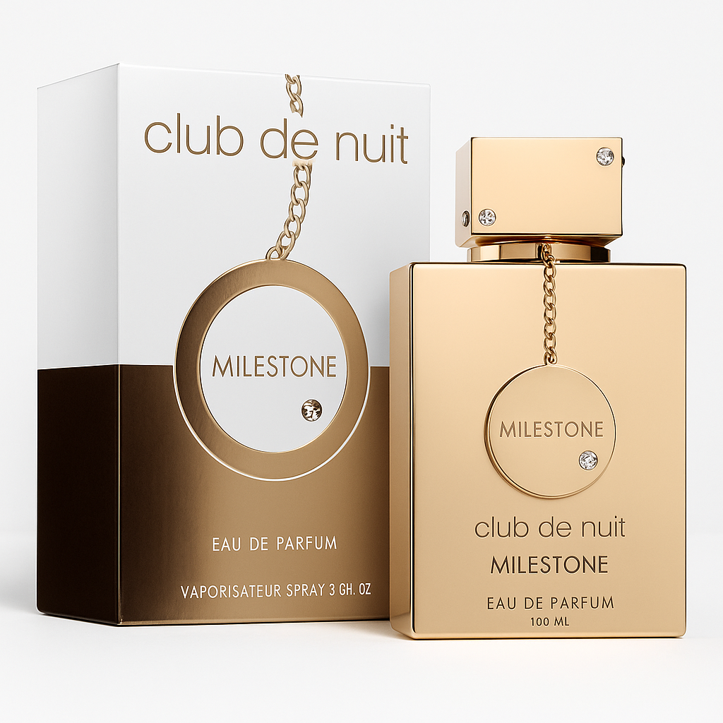 Armaf Club de Nuit Milestone – Elegancia Dorada, Frescura Marina y Estilo Atemporal