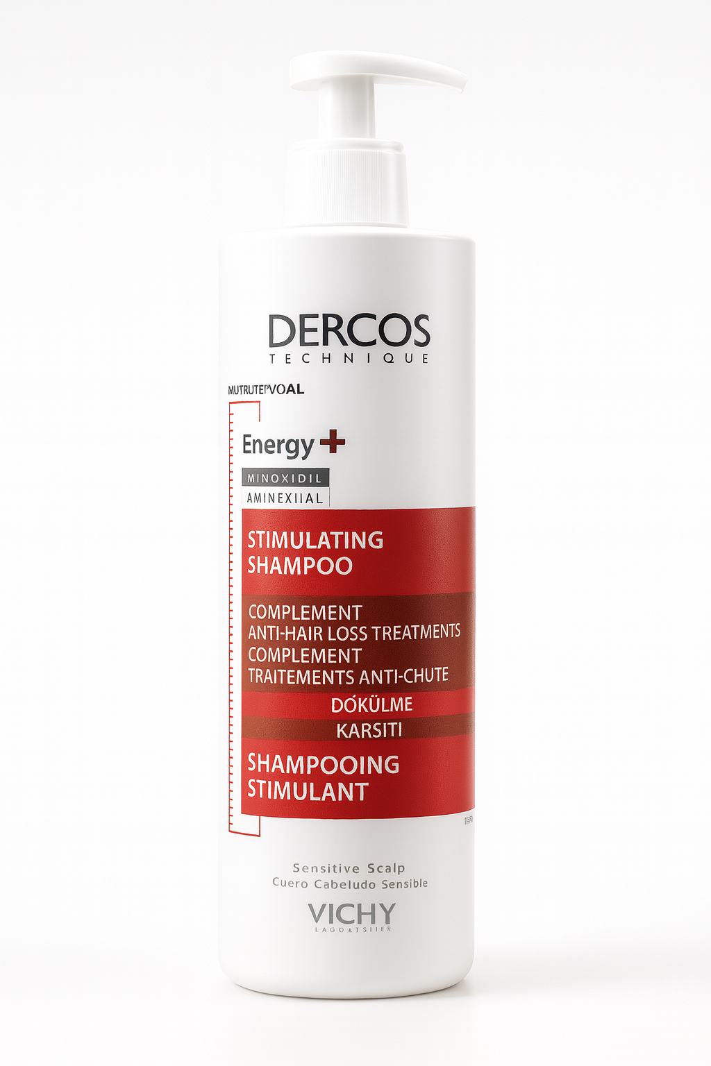 Vichy Dercos Energy+ Shampoo Stimulant 400ml – Fortalece y Revitaliza tu Cabello desde la Raíz