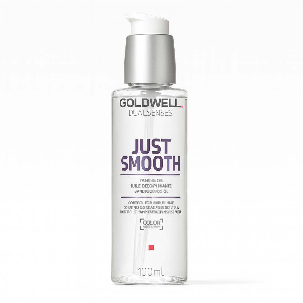Goldwell Dualsenses Just Smooth Taming Oil 100ml – Control y Brillo Intenso para Cabello Rebelde