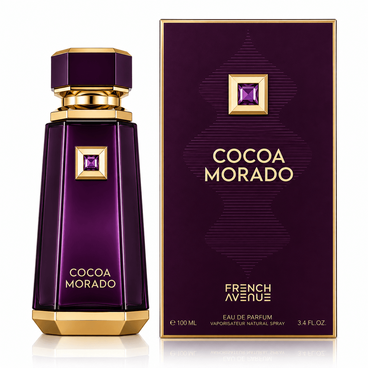 French Avenue Cocoa Morado 100 ml-Fragancia Unisex Amaderada