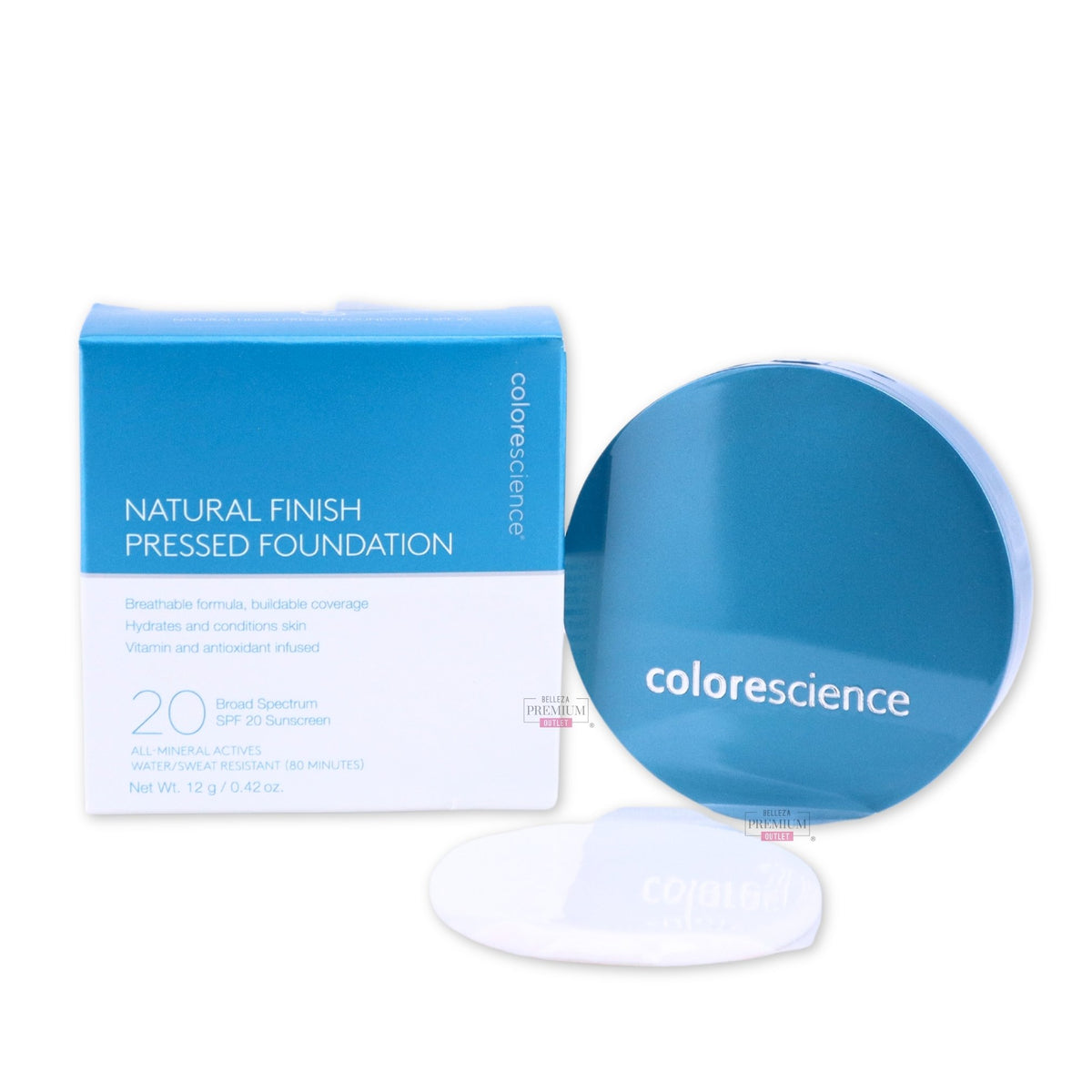 Color Science Foundation Colorescience Natural Finish Pressed Foundation SPF 20 – Light Beige ...