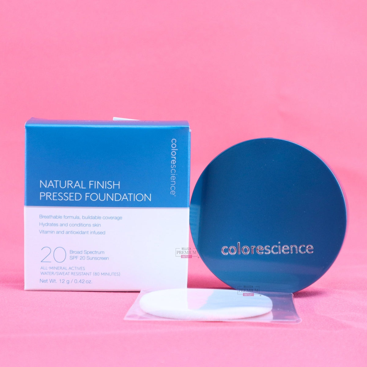 Color Science Foundation Colorescience Natural Finish Pressed Foundation SPF 20 – Light Beige ...