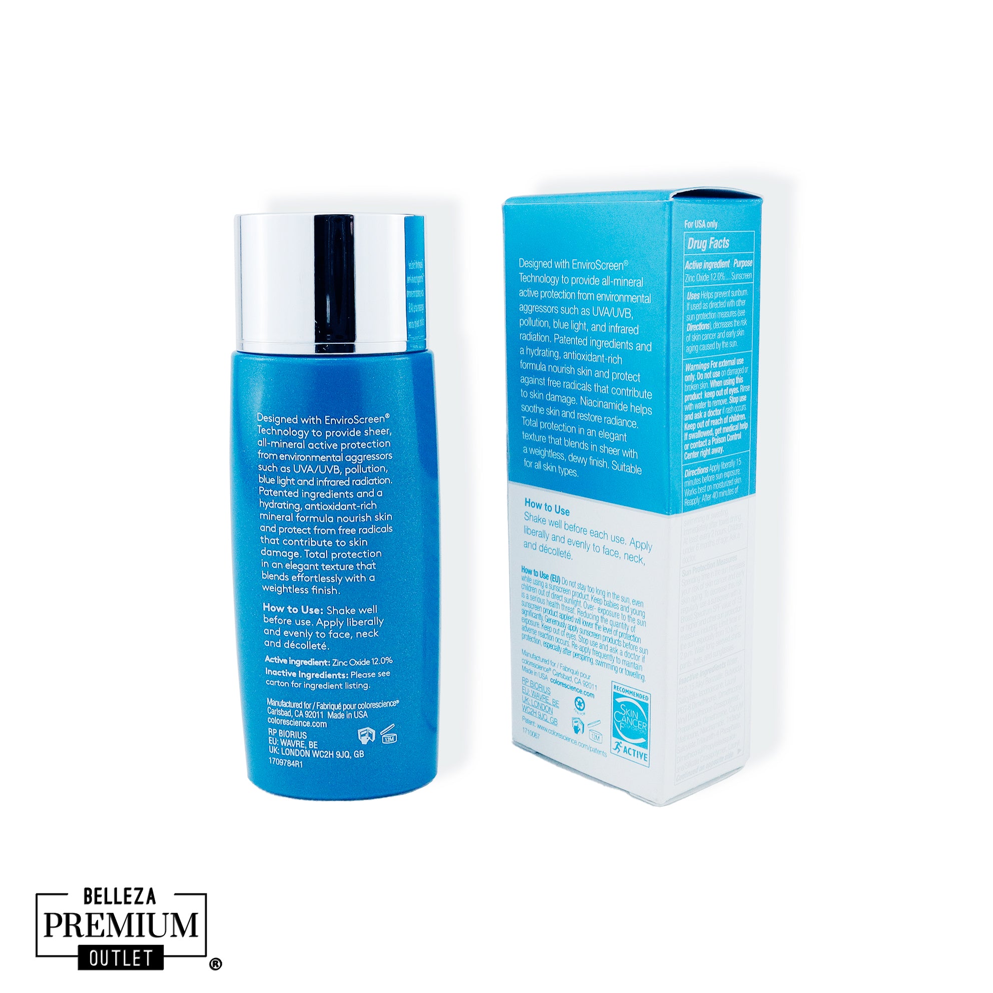 Colorescience Face SPF 50 Classic 55ml – Protector Solar Facial de Alta Protección