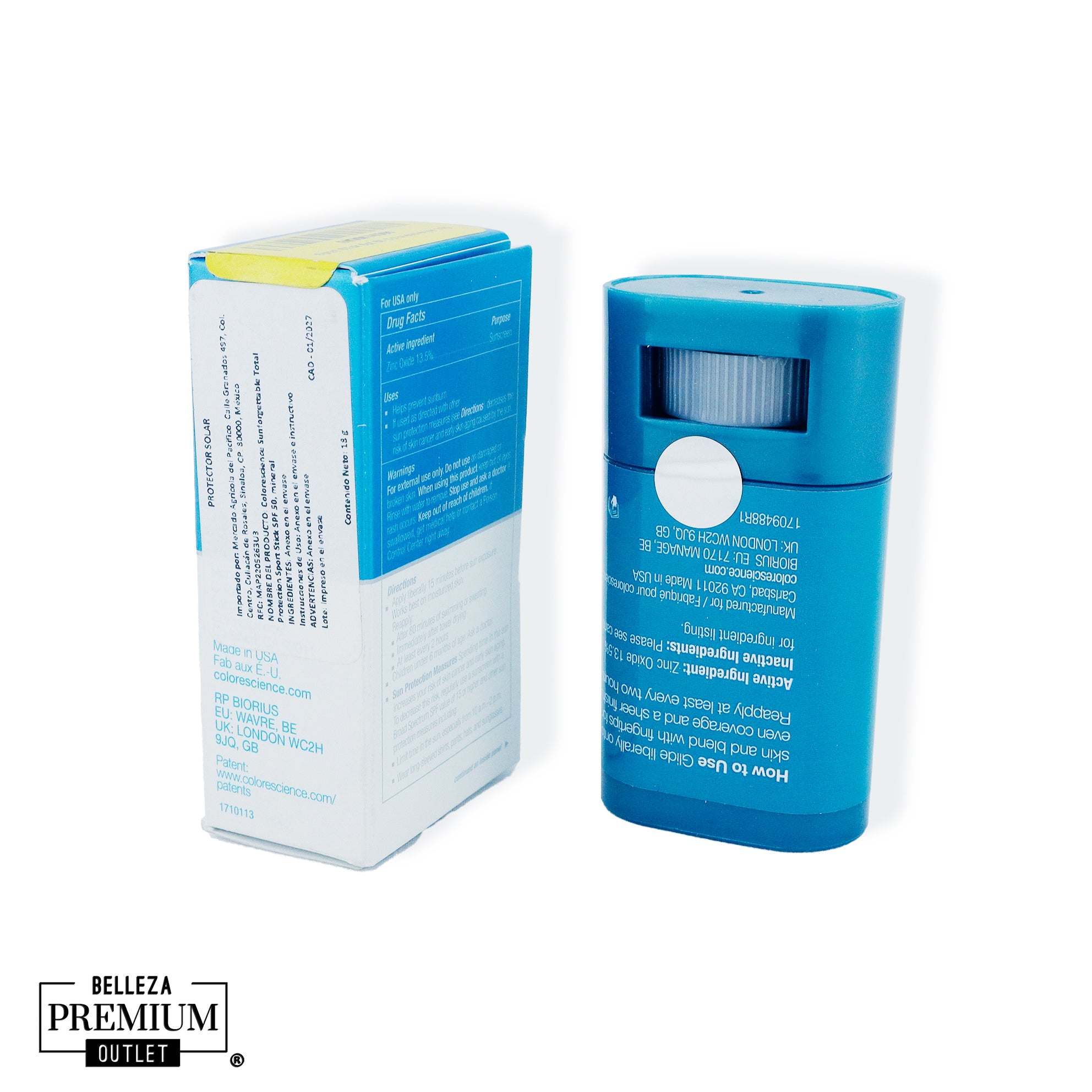 Colorescience Sunforgettable Total Protection Sport Stick SPF 50 Mineral – Protector Solar en Barra de Alta Resistencia