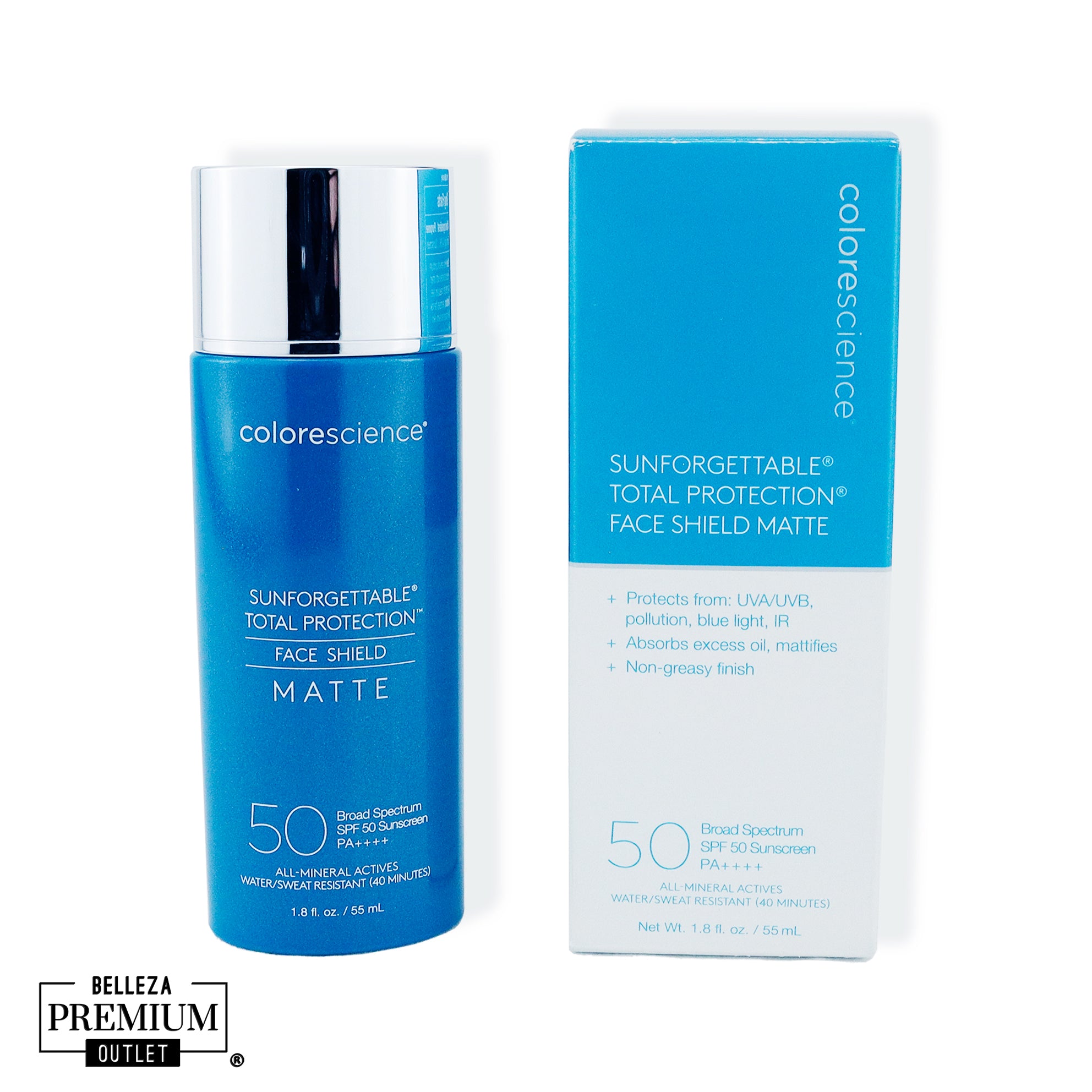 Colorescience Total Face Shield Matte SPF 50 55ml – Protector Solar Mineral con Acabado Mate