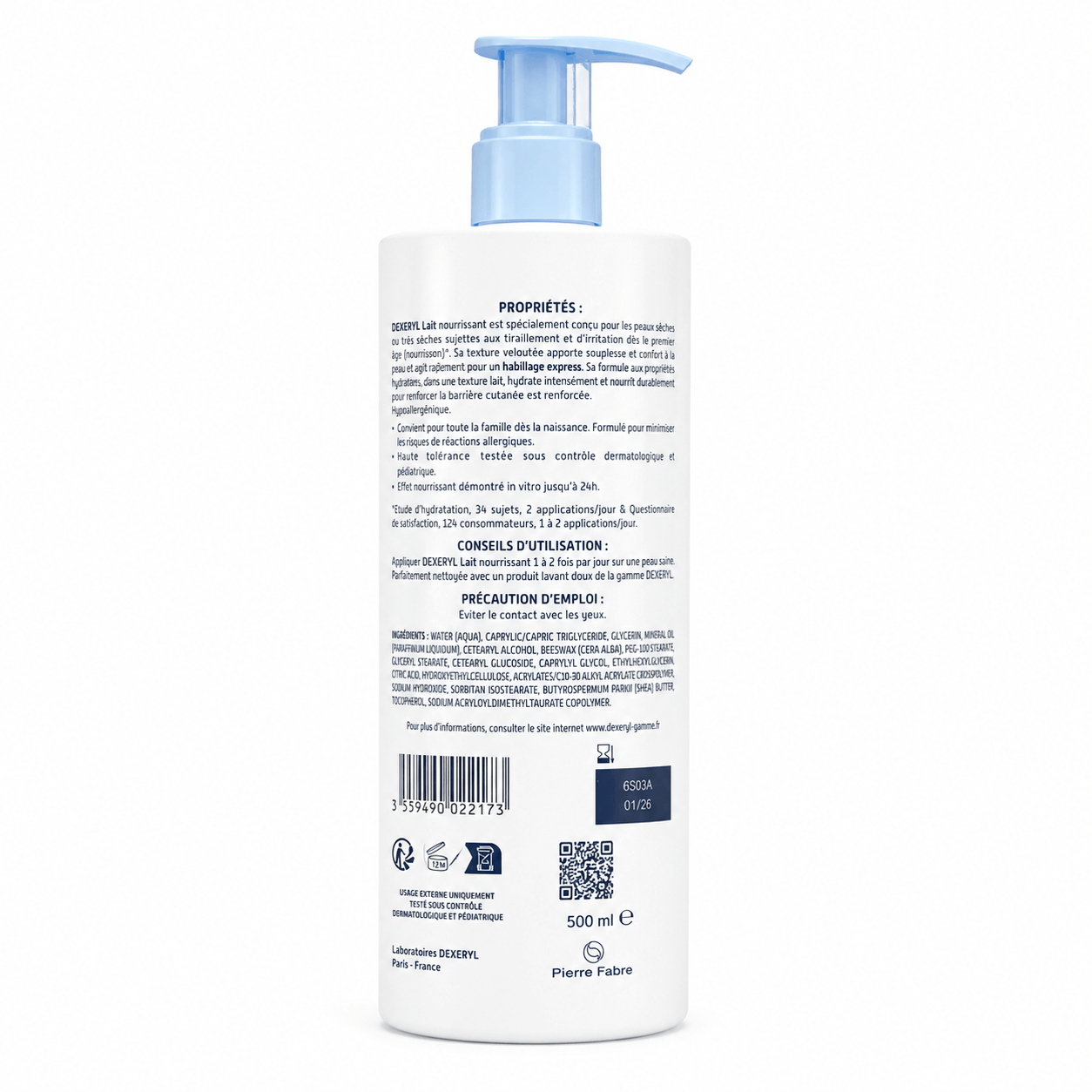 Dexeryl Lait Nourrissant – Leche Nutritiva Corporal 500ml
