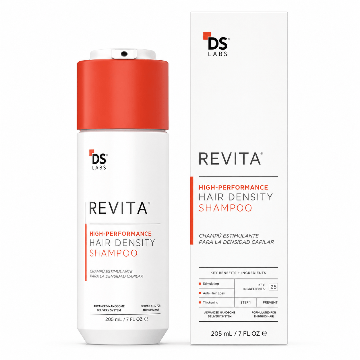 DS LABS REVITA HAIR DENSITY-Shampoo de alto rendimiento 205ml