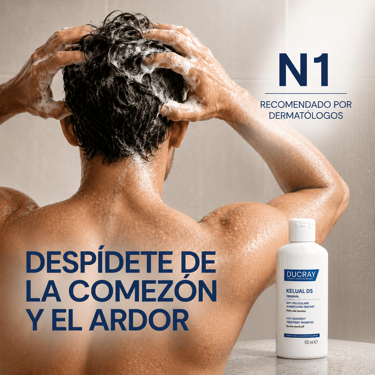 DUCRAY KELUAL DS 100ml-Shampoo Tratante Anticaspa