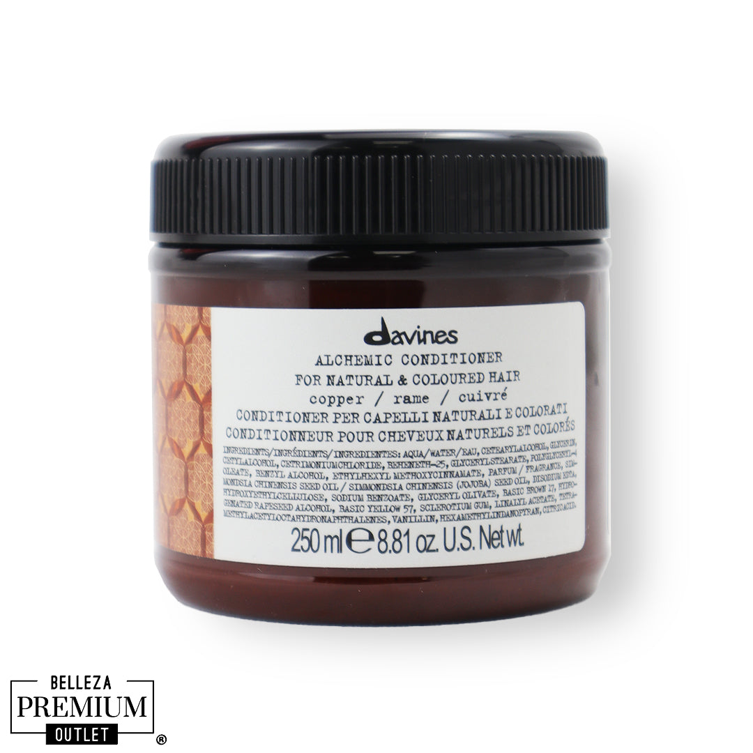 Davines Alchemic Copper Conditioner 250ml – Color Cobre Luminoso, Nutrición Elegante y Brillo Duradero
