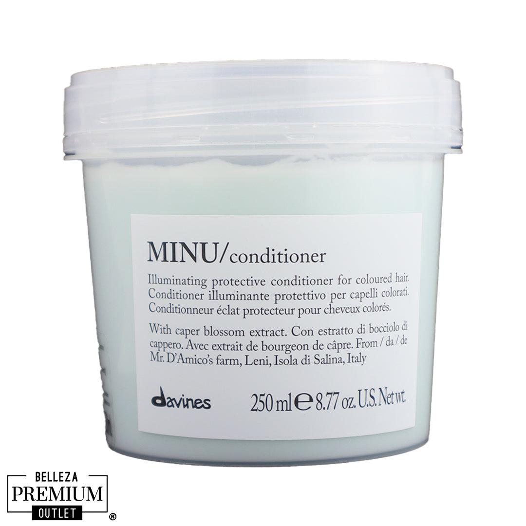Davines MINU Conditioner 250ml– Protección del Color, Brillo Prolongado y Suavidad Sedosa