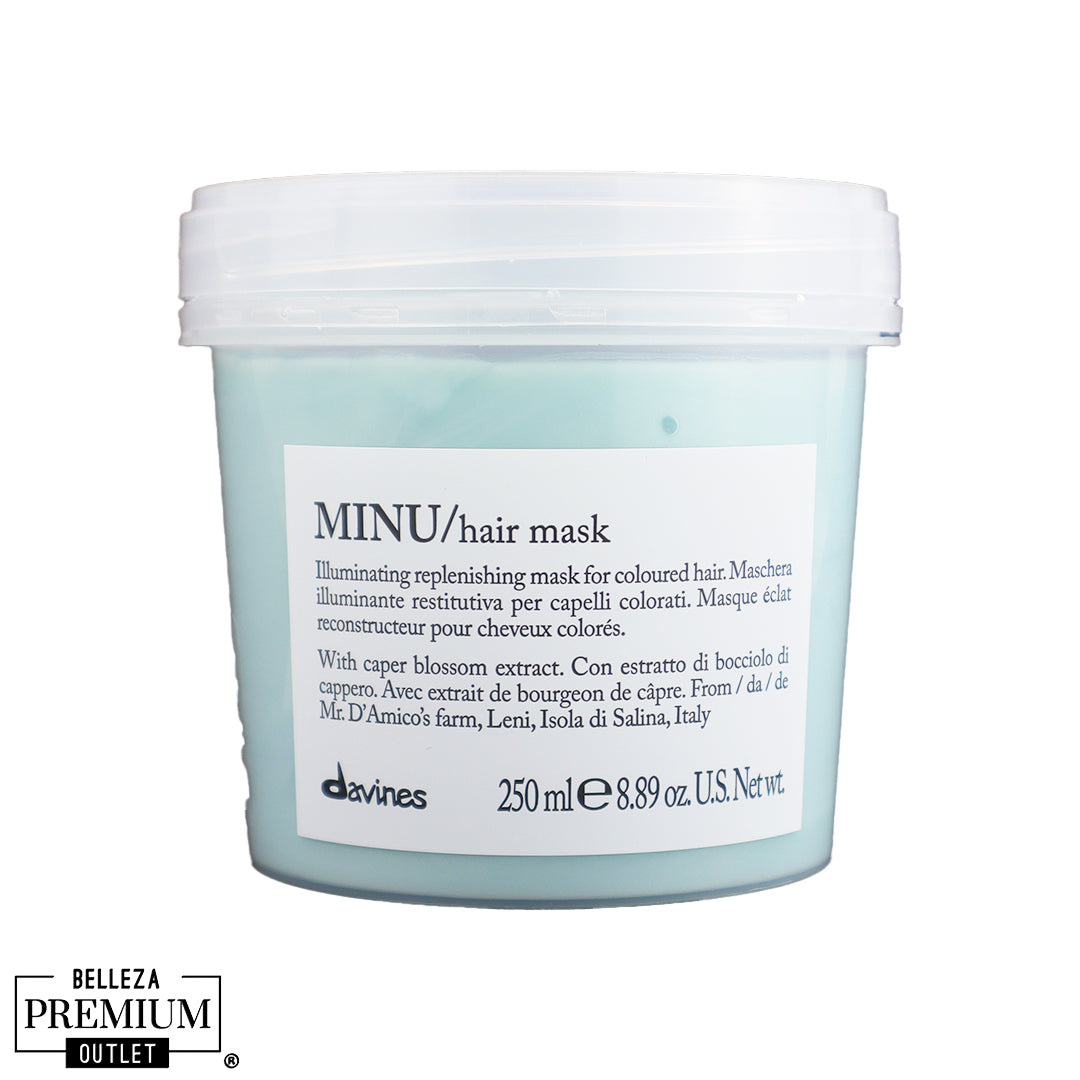 Davines MINU Hair Mask – Protección del Color, Brillo Intenso y Cabello Sedoso