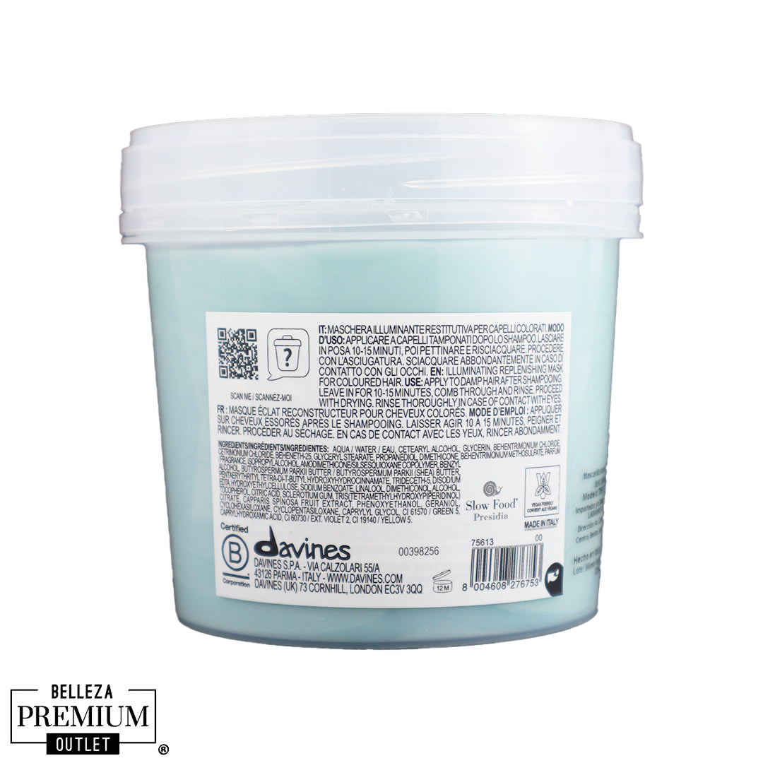 Davines MINU Hair Mask – Protección del Color, Brillo Intenso y Cabello Sedoso