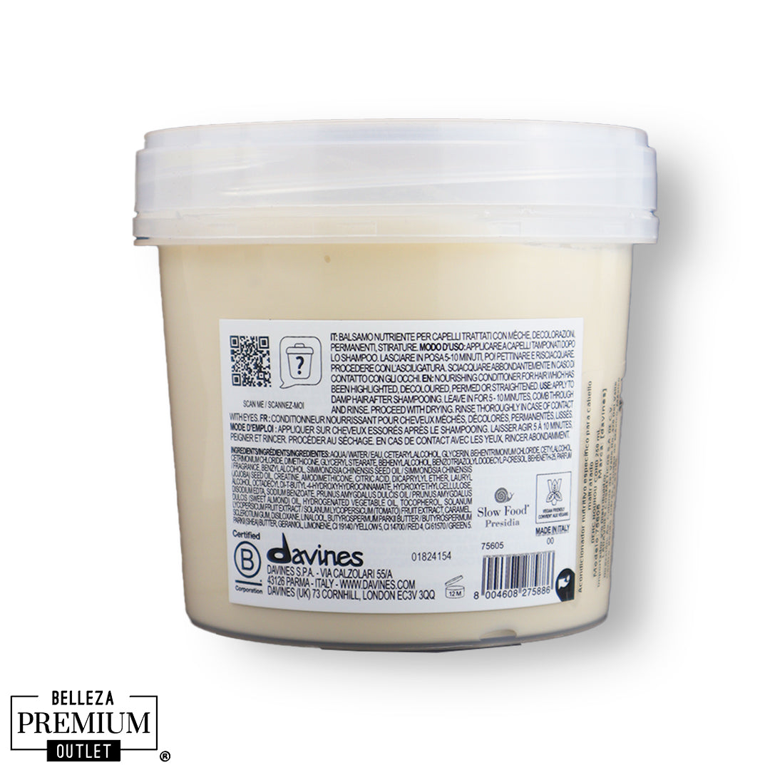 Davines NOUNOU Conditioner 250ml – Nutrición Intensa, Reparación Suave y Cabello Visiblemente Más Saludable