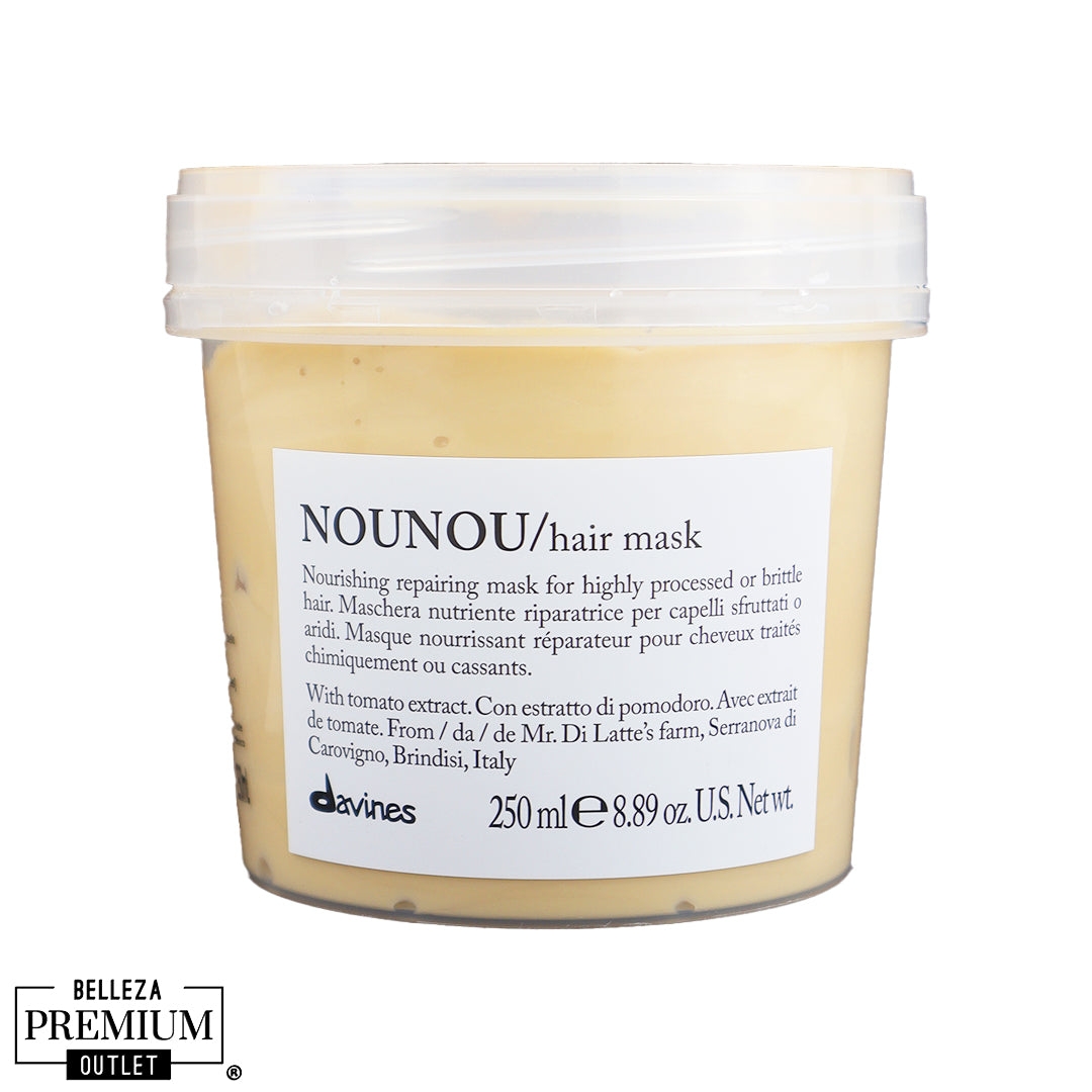 Davines NOUNOU Hair Mask 250ml– Nutrición Profunda, Reparación Intensa y Cabello Visiblemente Más Fuerte