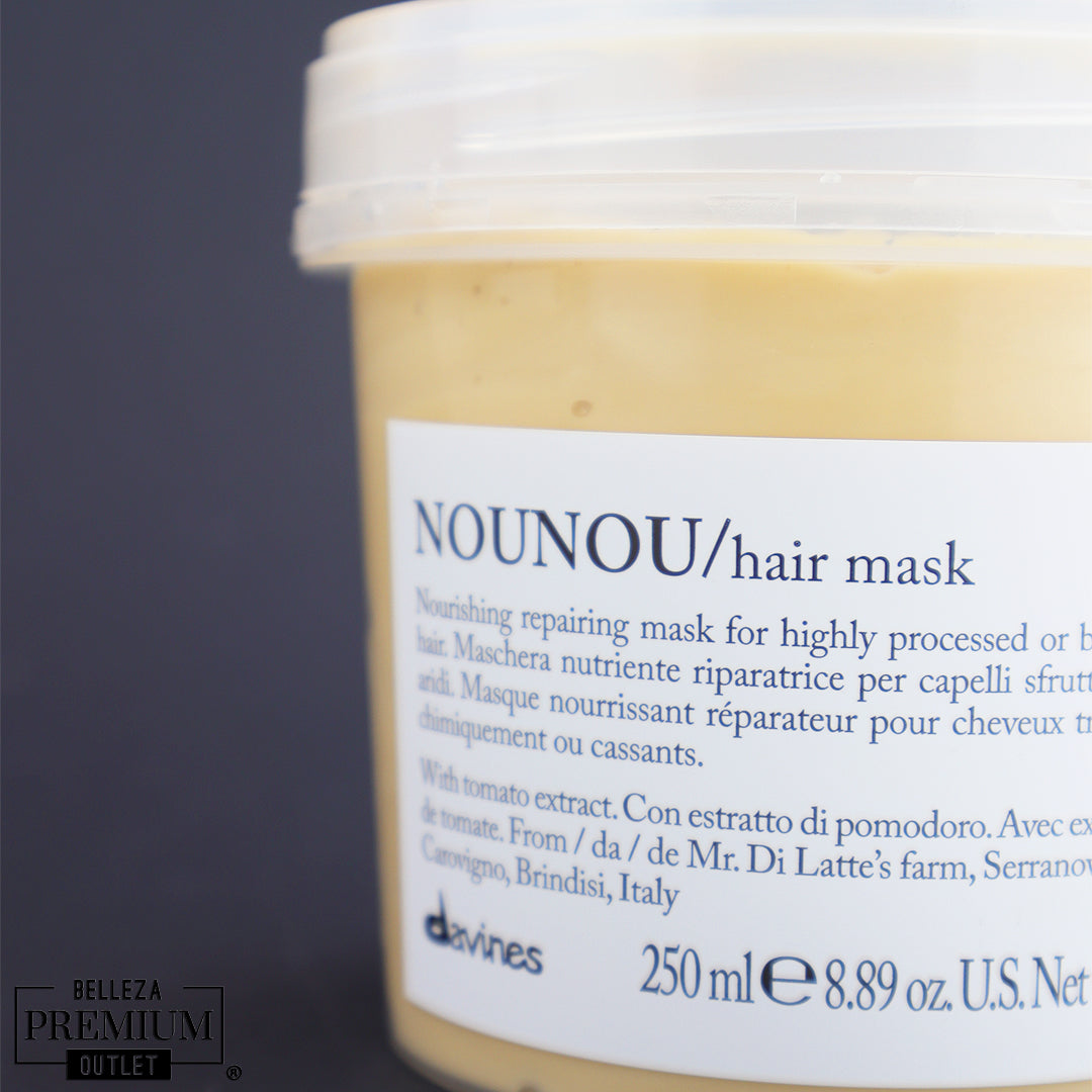 Davines NOUNOU Hair Mask 250ml– Nutrición Profunda, Reparación Intensa y Cabello Visiblemente Más Fuerte