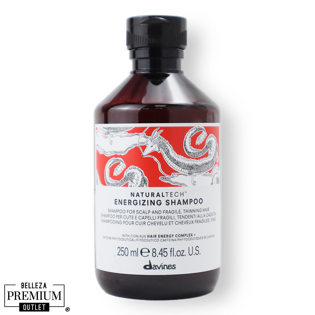 Davines Naturaltech Energizing Shampoo 250 ml – Energía Refrescante, Fortalecimiento Capilar y Cuero Cabelludo Revitalizado