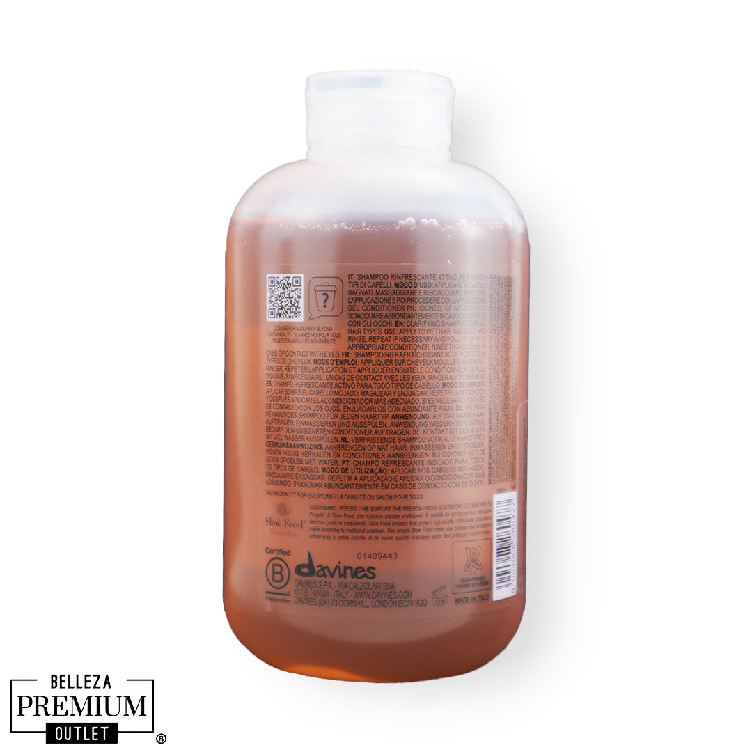 Davines Solu Shampoo 250ml – Limpieza profunda y frescura duradera