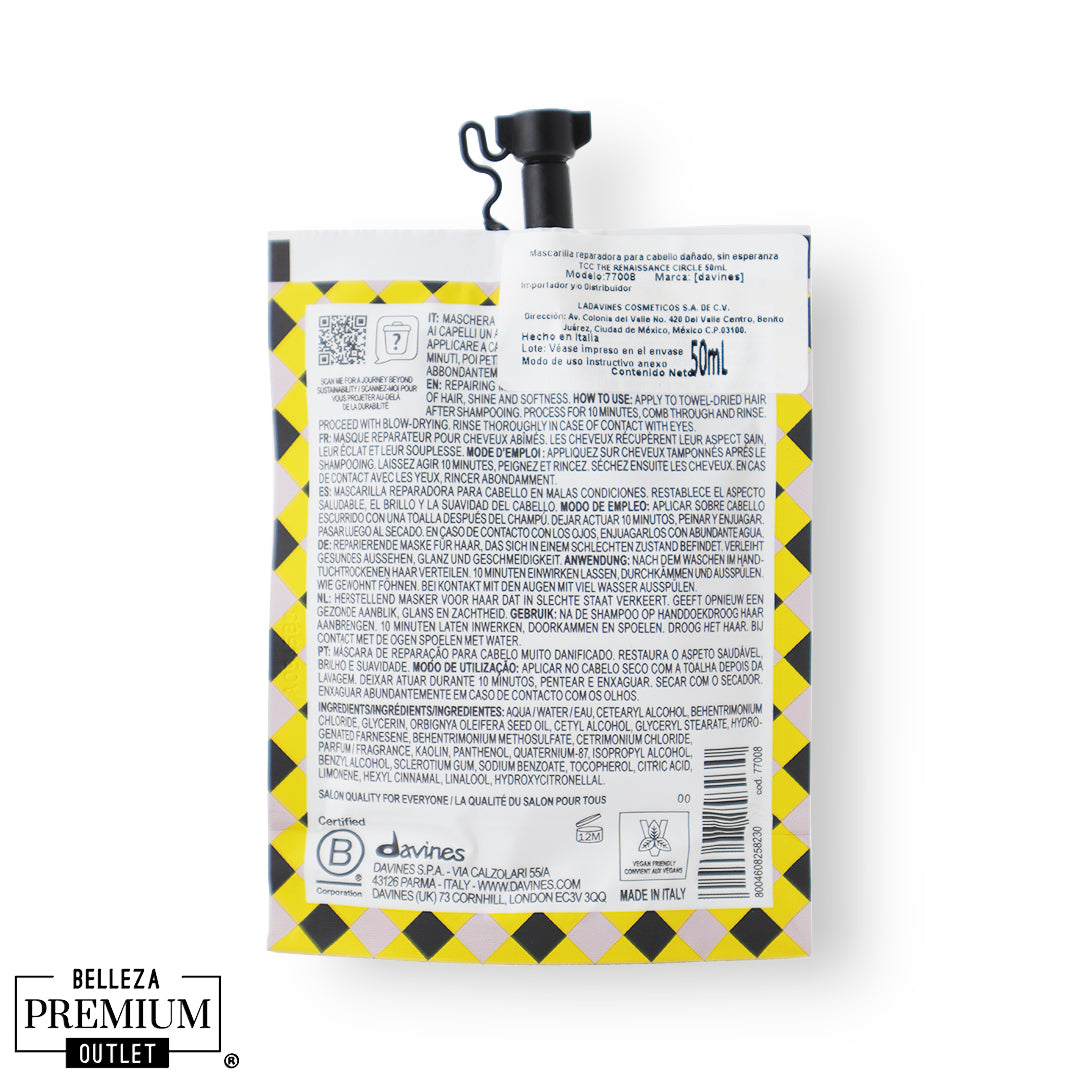 Davines The Renaissance Circle 50ml – Revitalización Suprema, Fuerza y Brillo Renovado
