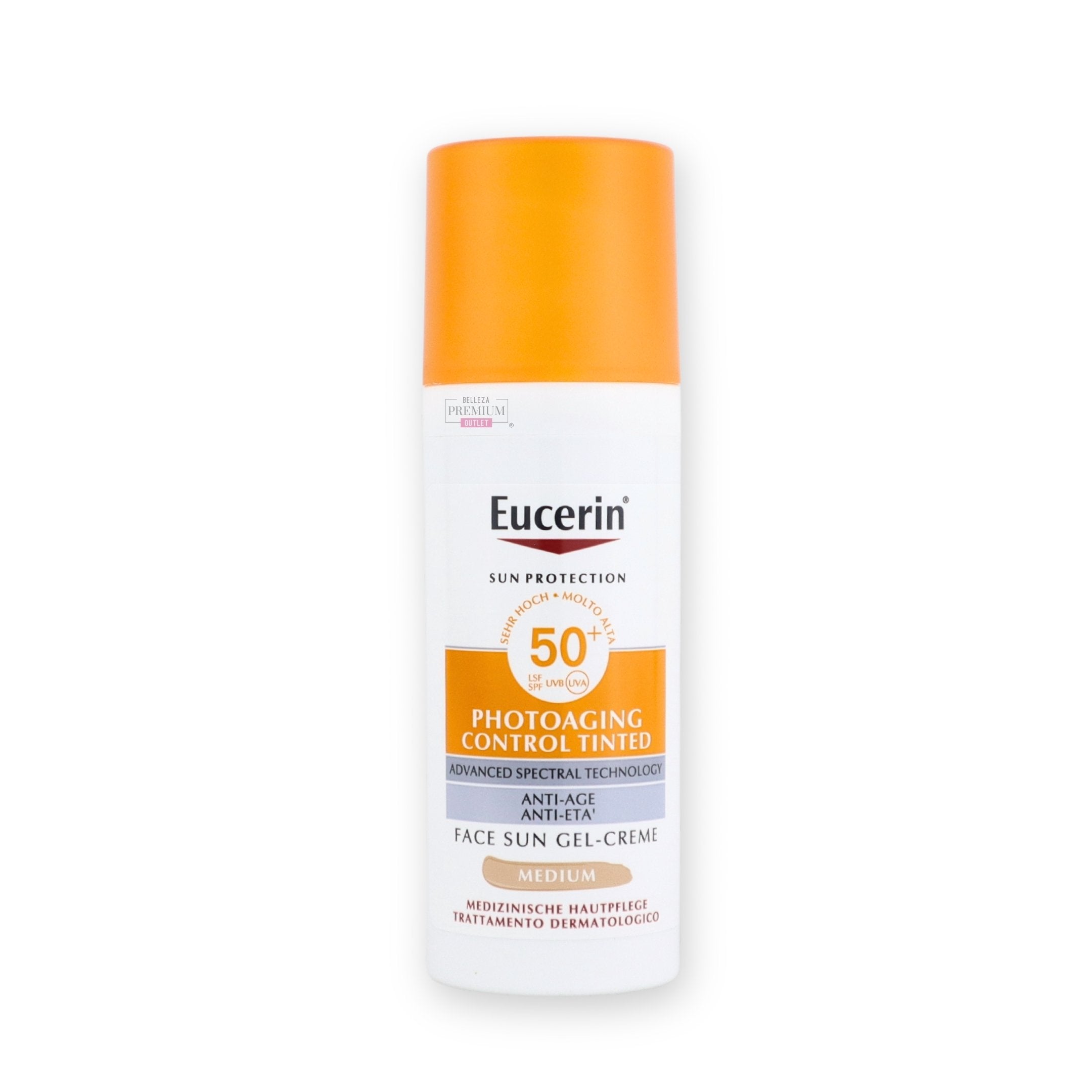 Eucerin Sun Photoaging Tinted SPF 50+ 50ml – Protección Solar con Color y Anti-Envejecimiento
