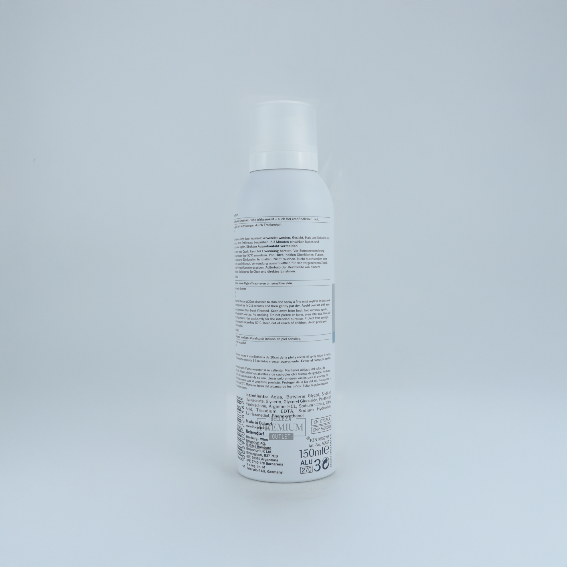 Eucerin Hyaluron Mist Spray 150ml – Hidratación Refrescante al Instante