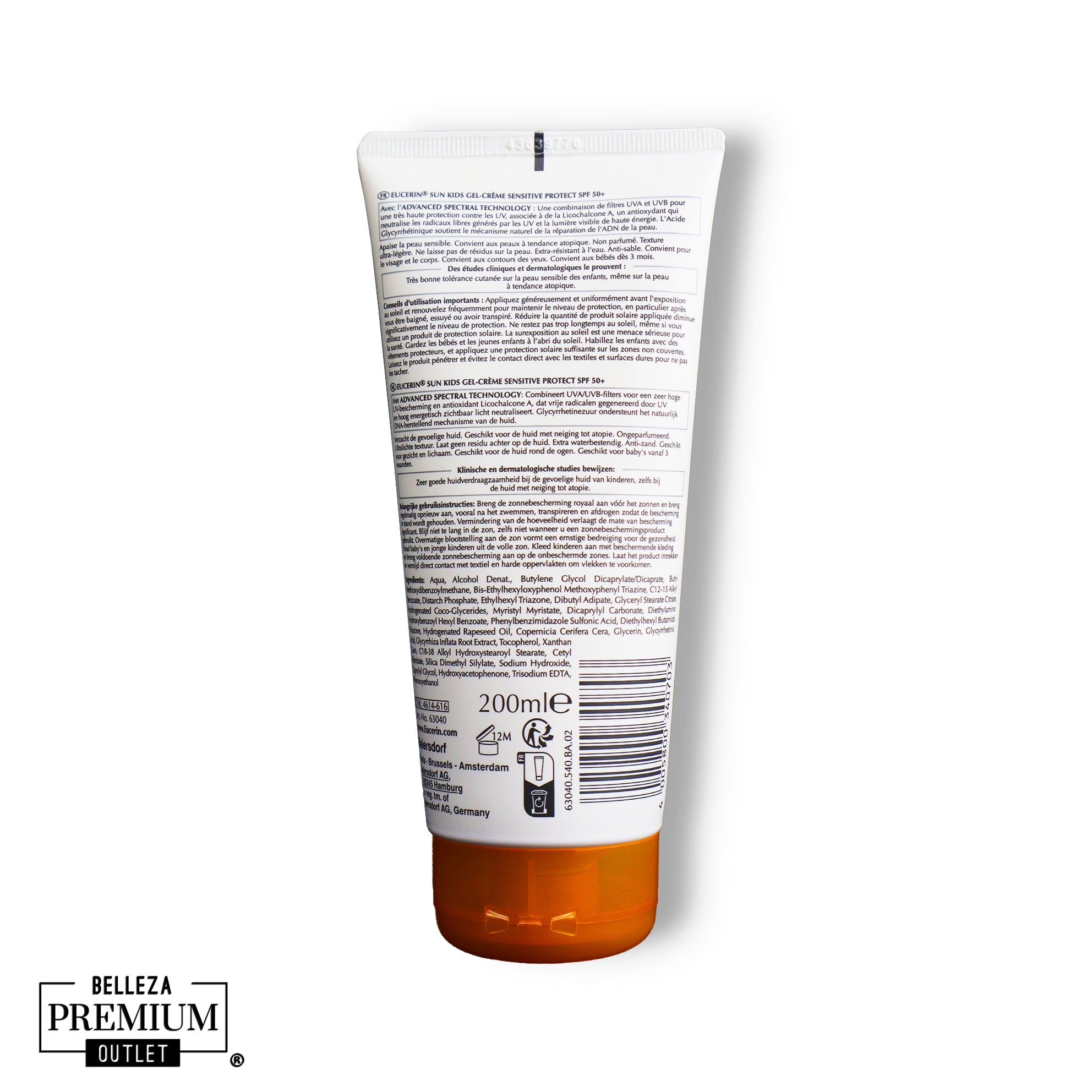 Eucerin Sun Kids Gel-Creme LSF 50+ – Protección Máxima y Cuidado Suave para la Piel de los Niños