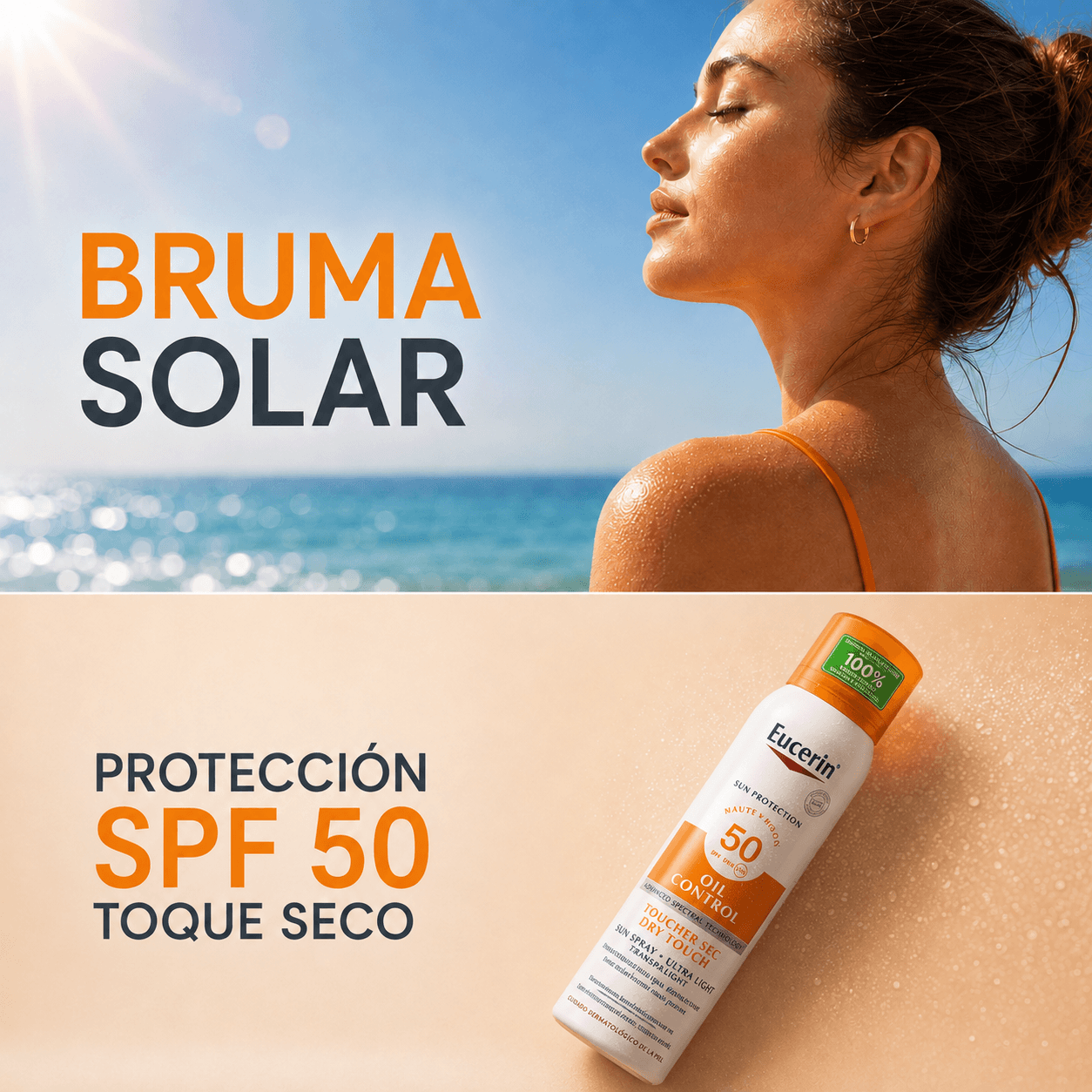 Eucerin Sun Protection Oil Control-Bruma SPF 50 protectora solar 200ml