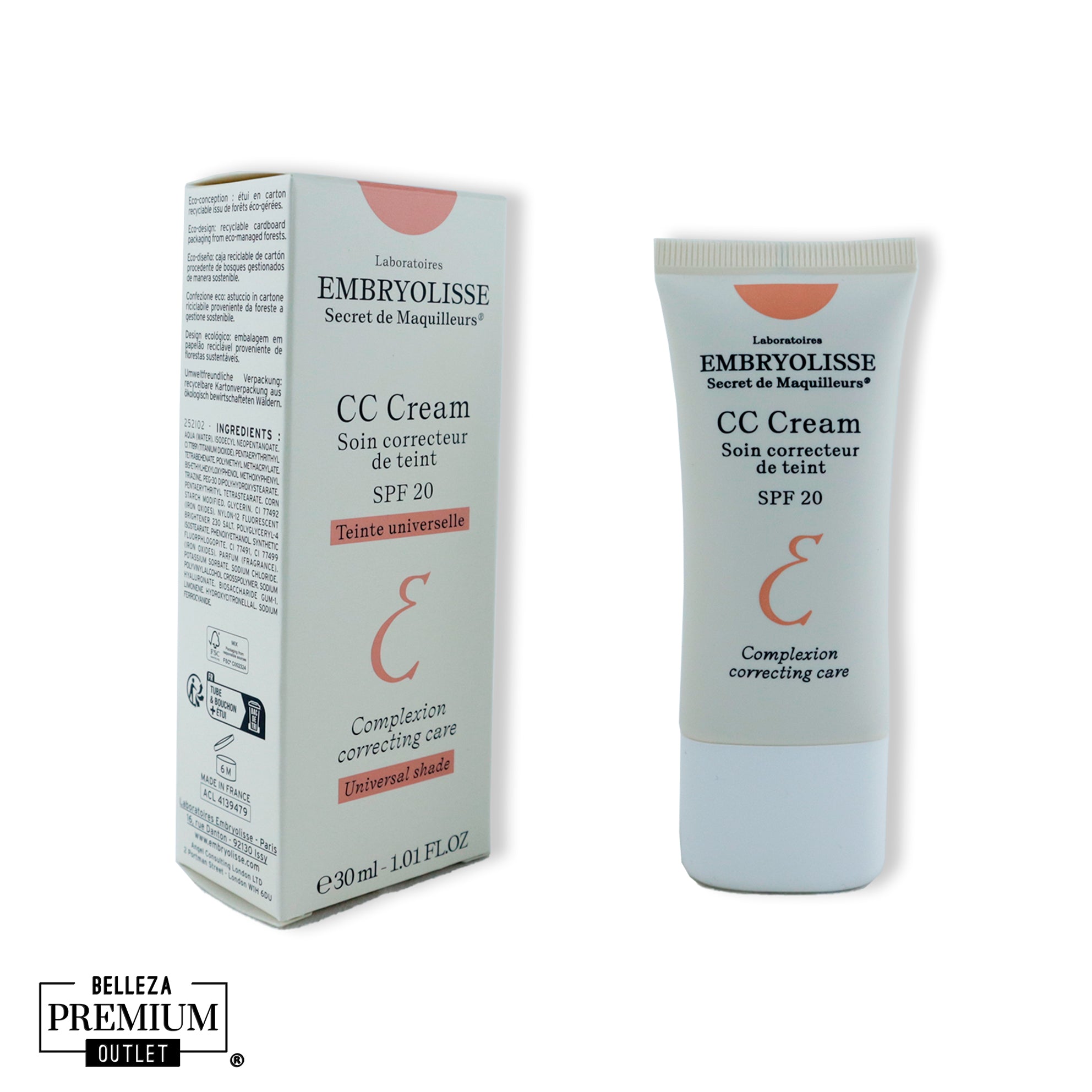 Embryolisse Complexion Correcting Care Cream 30ml – Piel Uniforme y Radiante