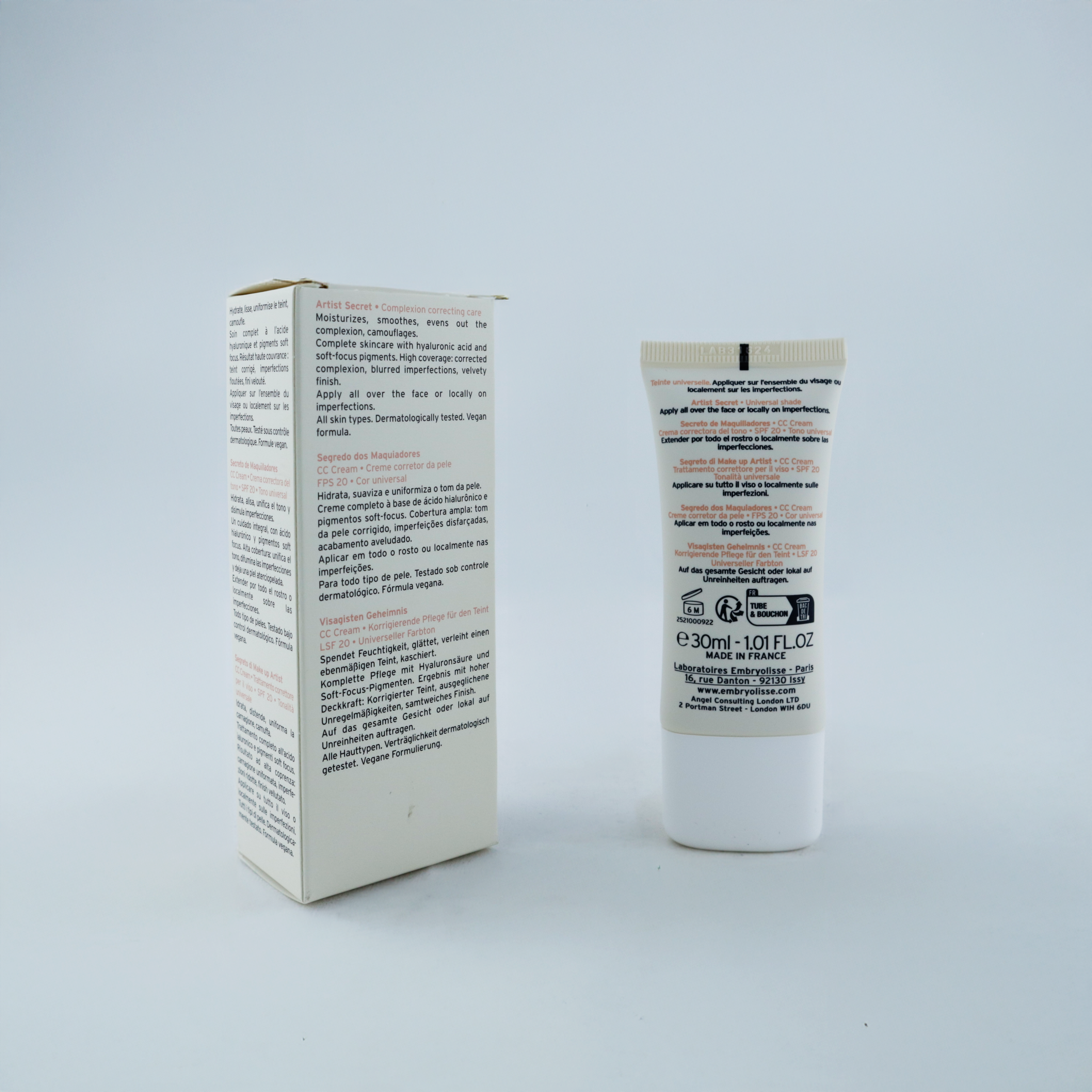 Embryolisse Complexion Correcting Care Cream 30ml – Piel Uniforme y Radiante
