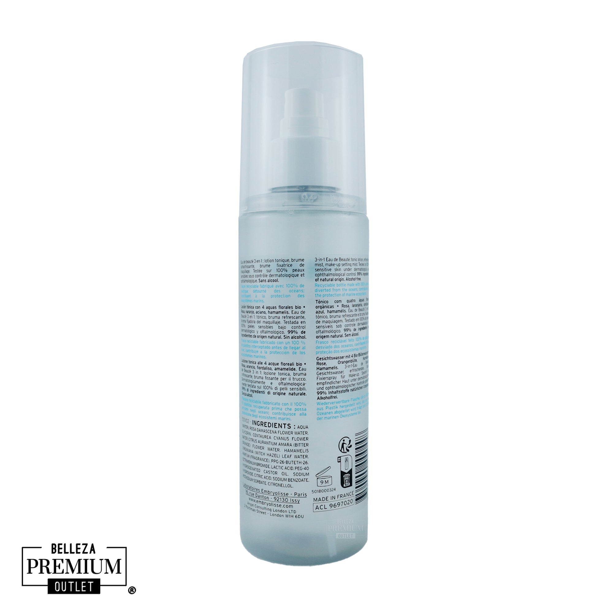 Embryolisse Eau de Beaute Rosamélis 200ml