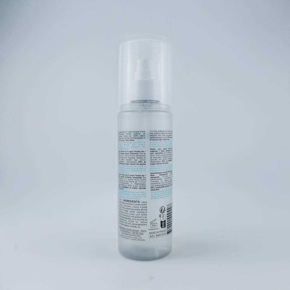 Embryolisse Eau de Beauté Rosamélis 200ml – Tónico Calmante y Refrescante